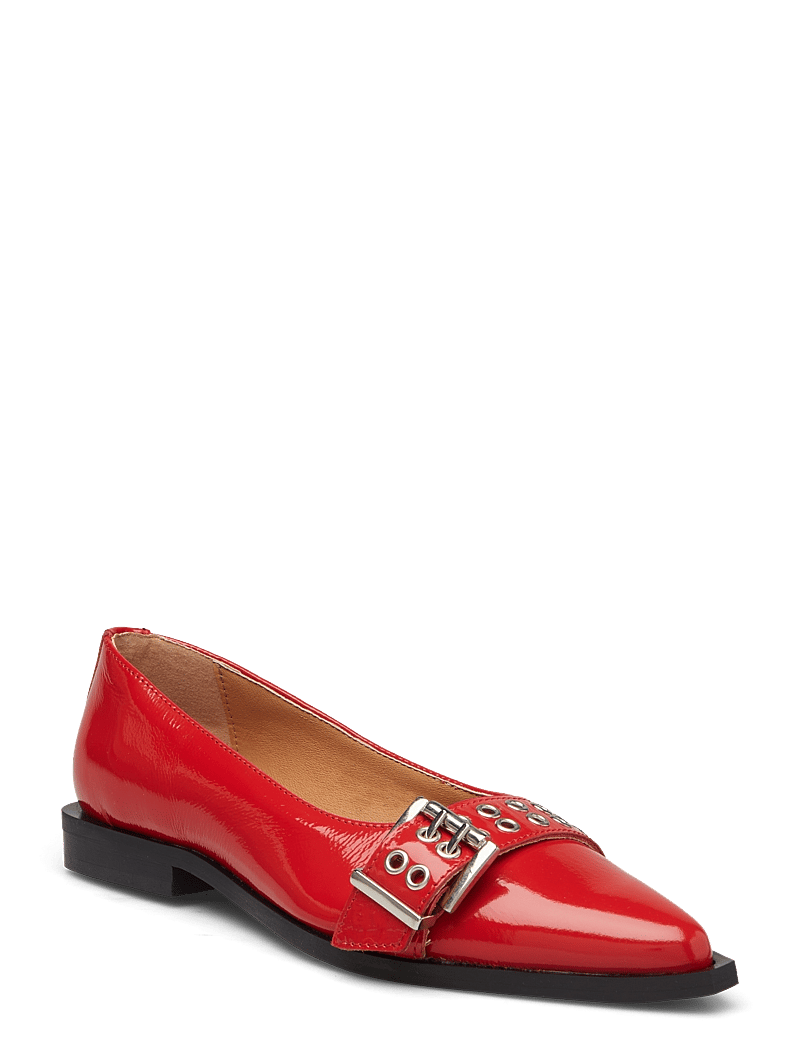 Bianco - BIAVICTORIA Buckle Ballet Flat Nappalak - besondere anlässe - red nappalak - 0