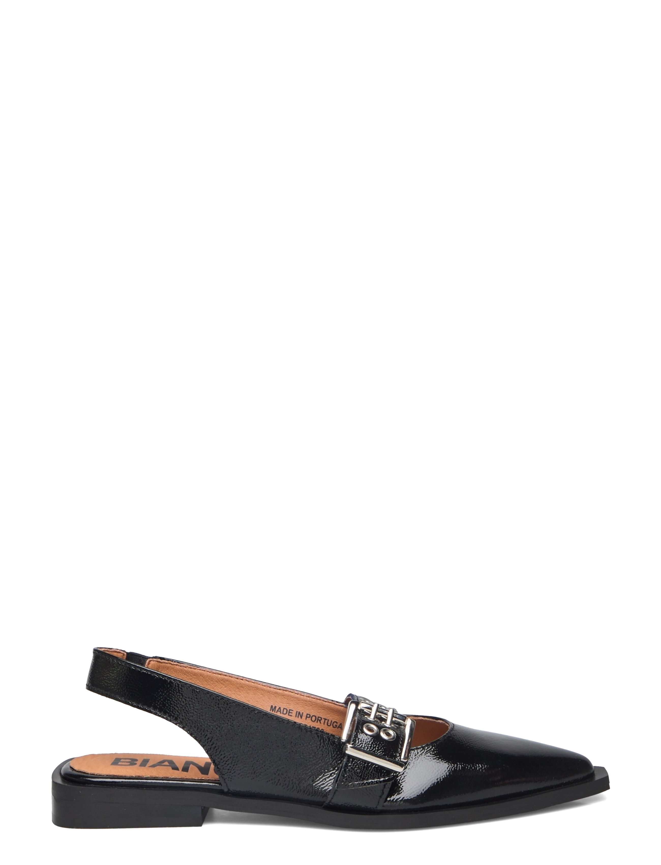 Bianco - BIAVICTORIA Single Buckle Slingback Leather - Īpaši notikumi - black nappalak - 1