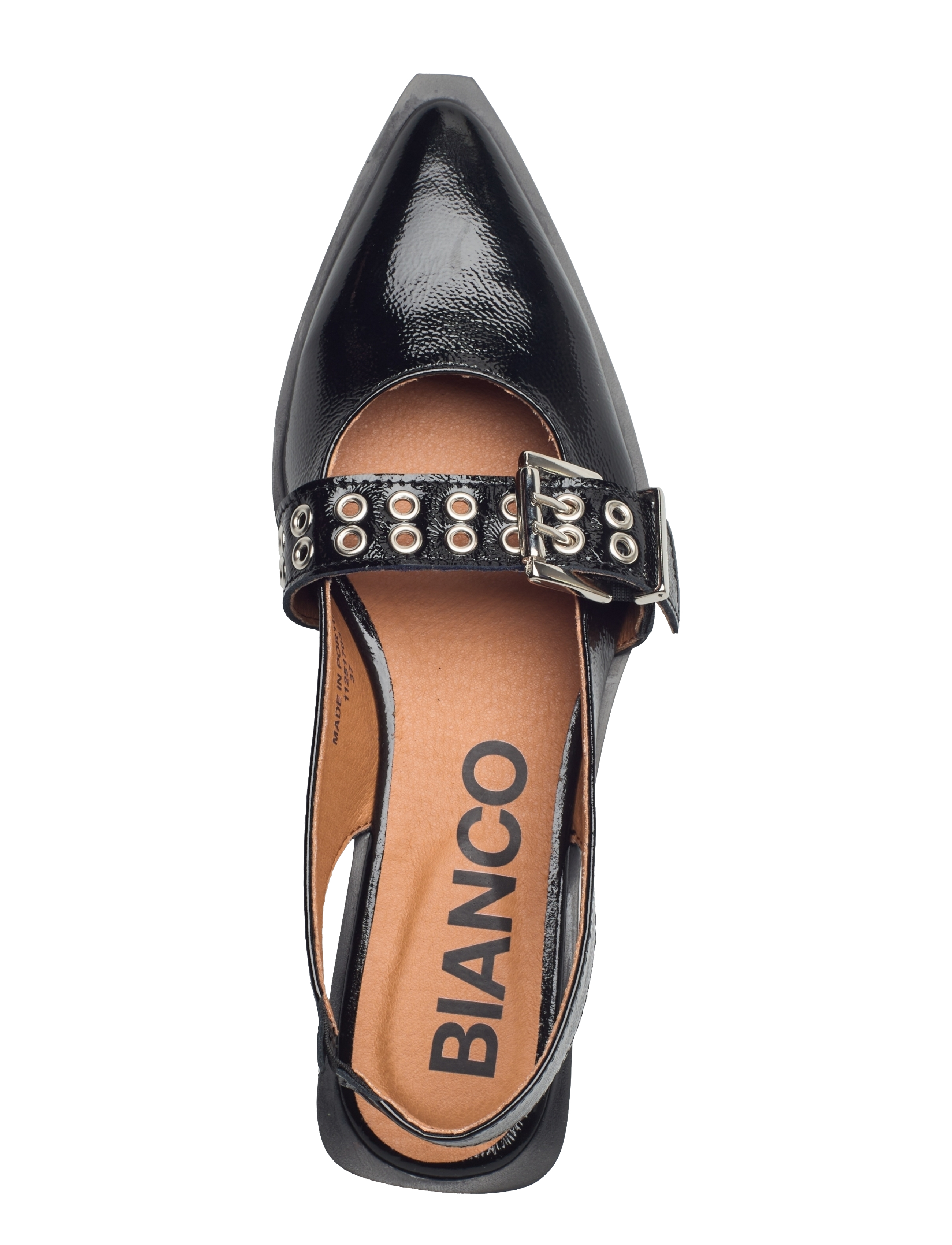 Bianco - BIAVICTORIA Single Buckle Slingback Leather - Īpaši notikumi - black nappalak - 3