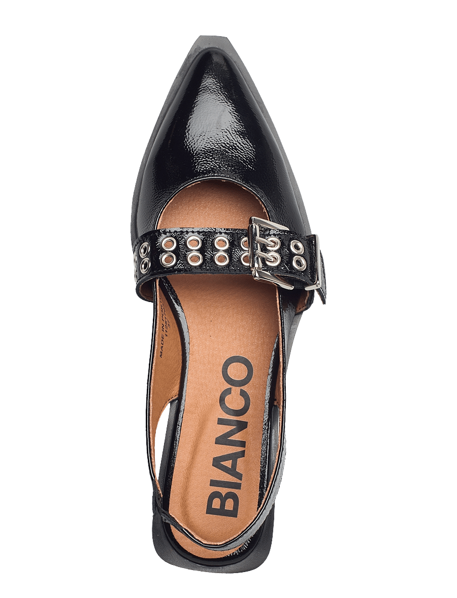 Bianco - BIAVICTORIA Single Buckle Slingback Leather - besondere anlässe - black nappalak - 3