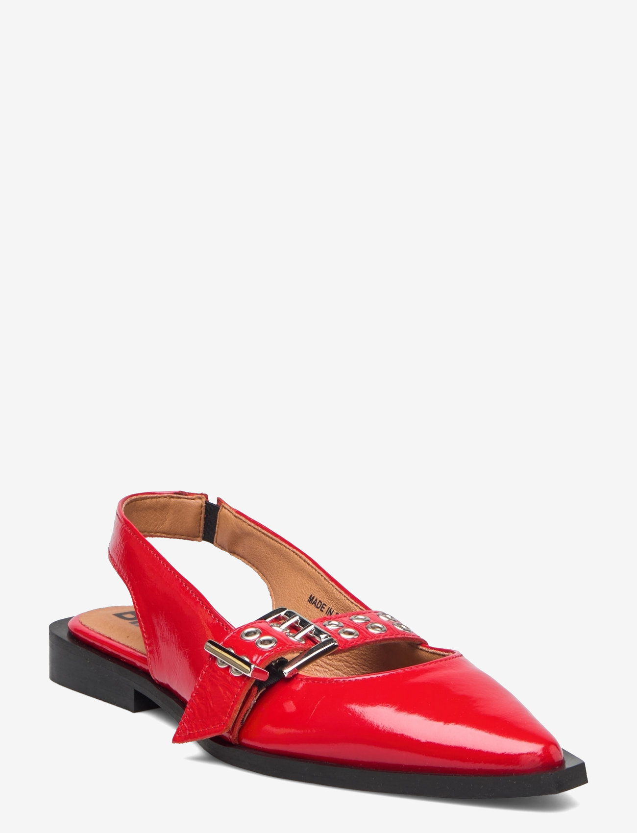 Bianco - BIAVICTORIA Single Buckle Slingback Leather - madalad slingback-kingad - red nappalak - 0