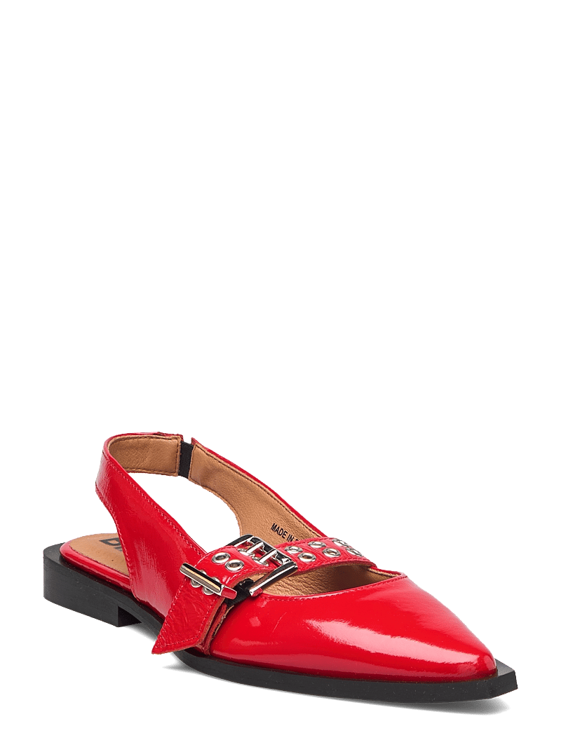 Bianco - BIAVICTORIA Single Buckle Slingback Leather - madalad slingback-kingad - red nappalak - 0