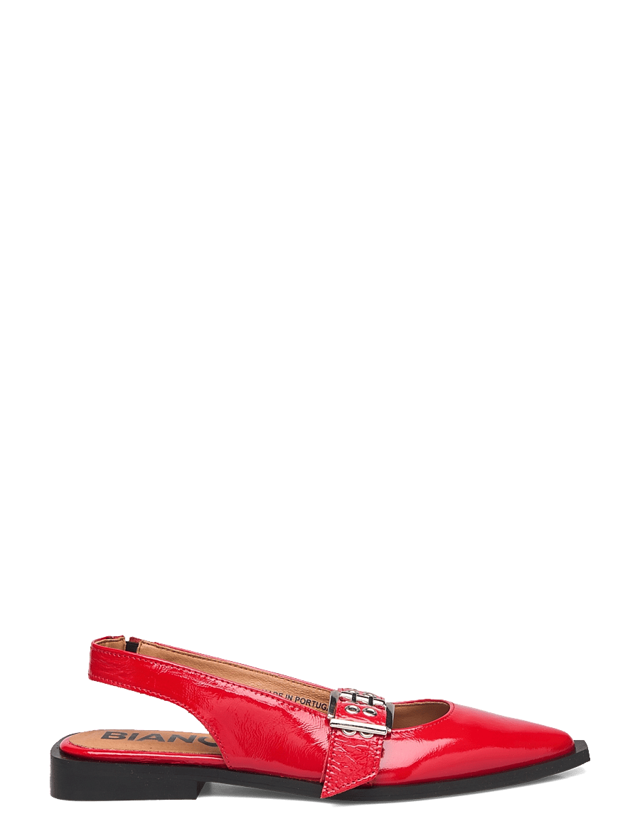 Bianco - BIAVICTORIA Single Buckle Slingback Leather - besondere anlässe - red nappalak - 1