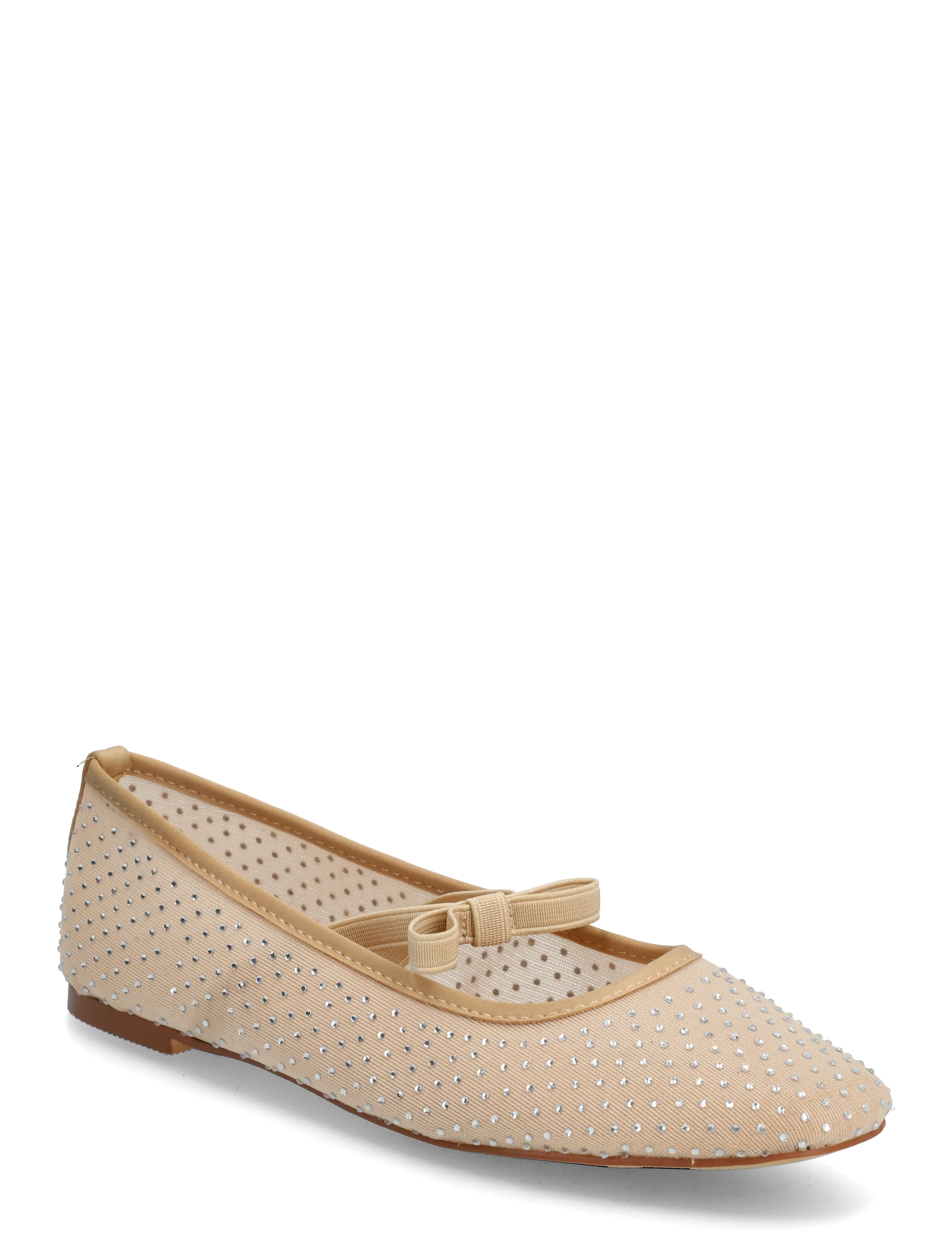 Bianco Fall Rhinestone Bow Ballerina #M - Kampagne - NUDE / beige