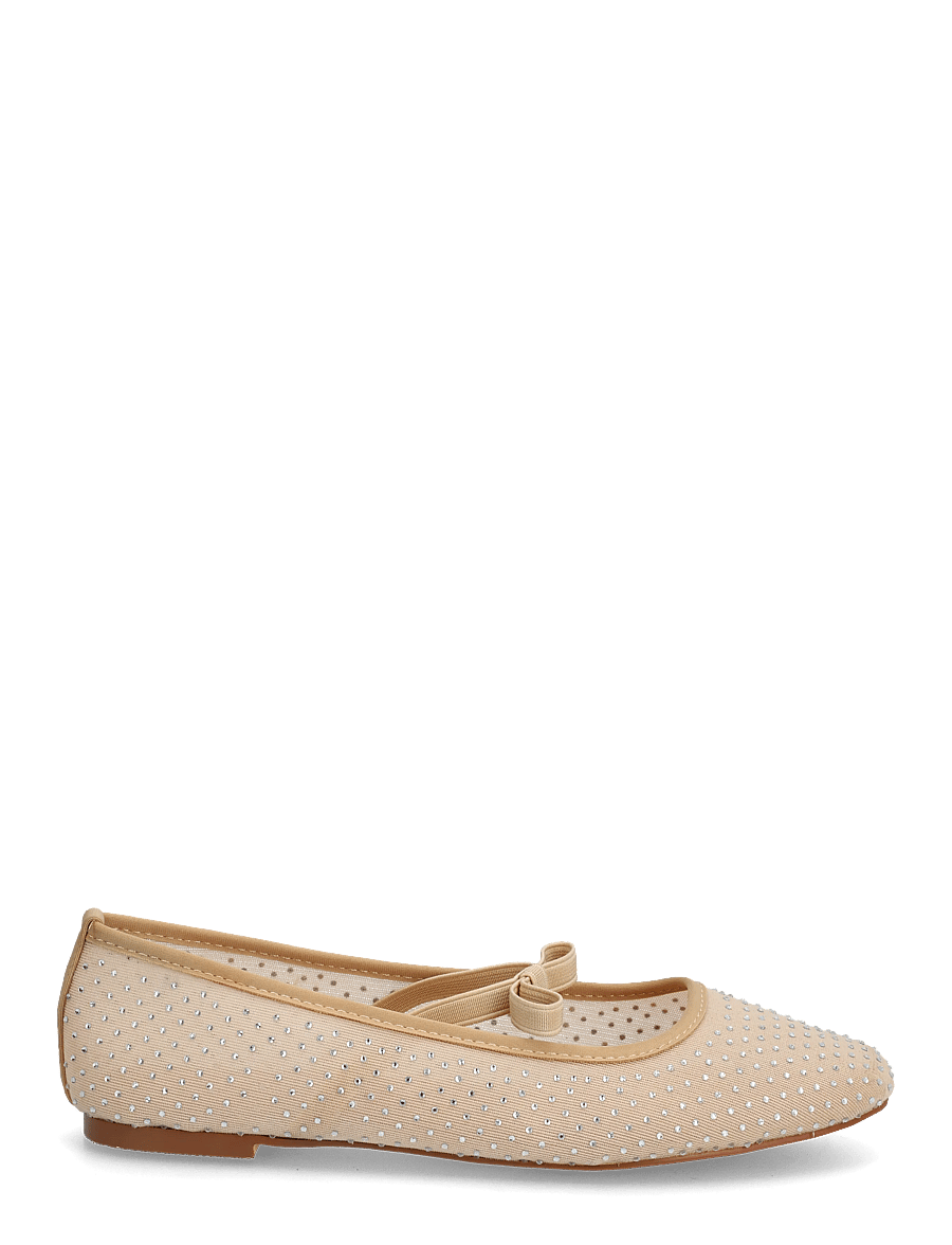 Bianco - Fall Rhinestone Bow Ballerina #M - damen - nude - 1
