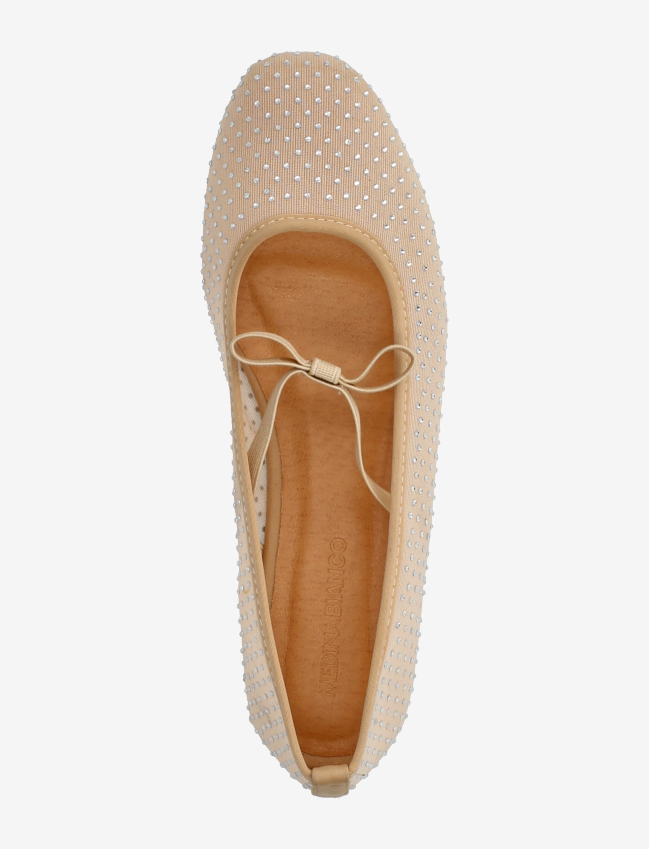Bianco - Fall Rhinestone Bow Ballerina #M - særlige begivenheder - nude - 3