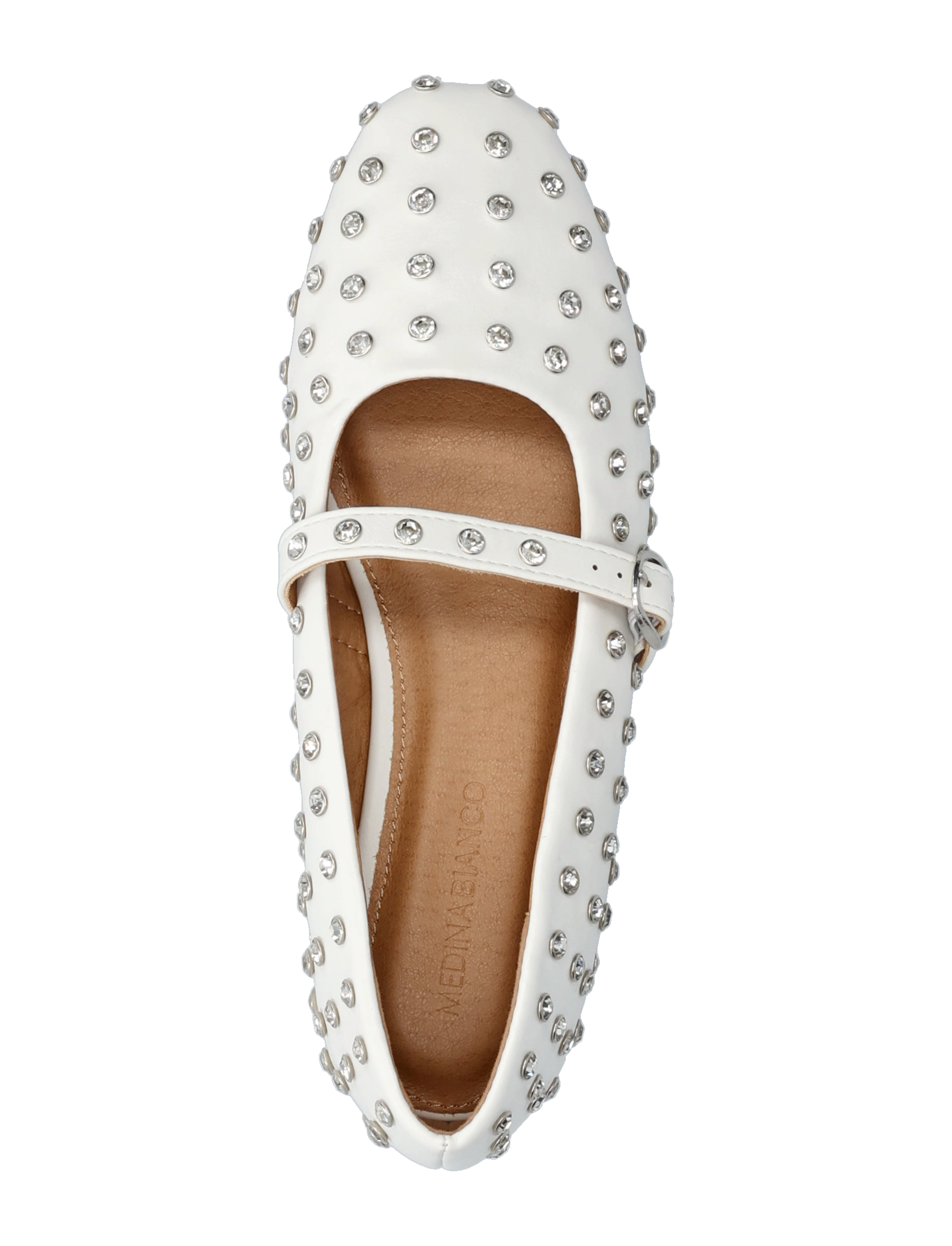 Bianco - Fall Simili Mary Jane #P - naised - white - 4