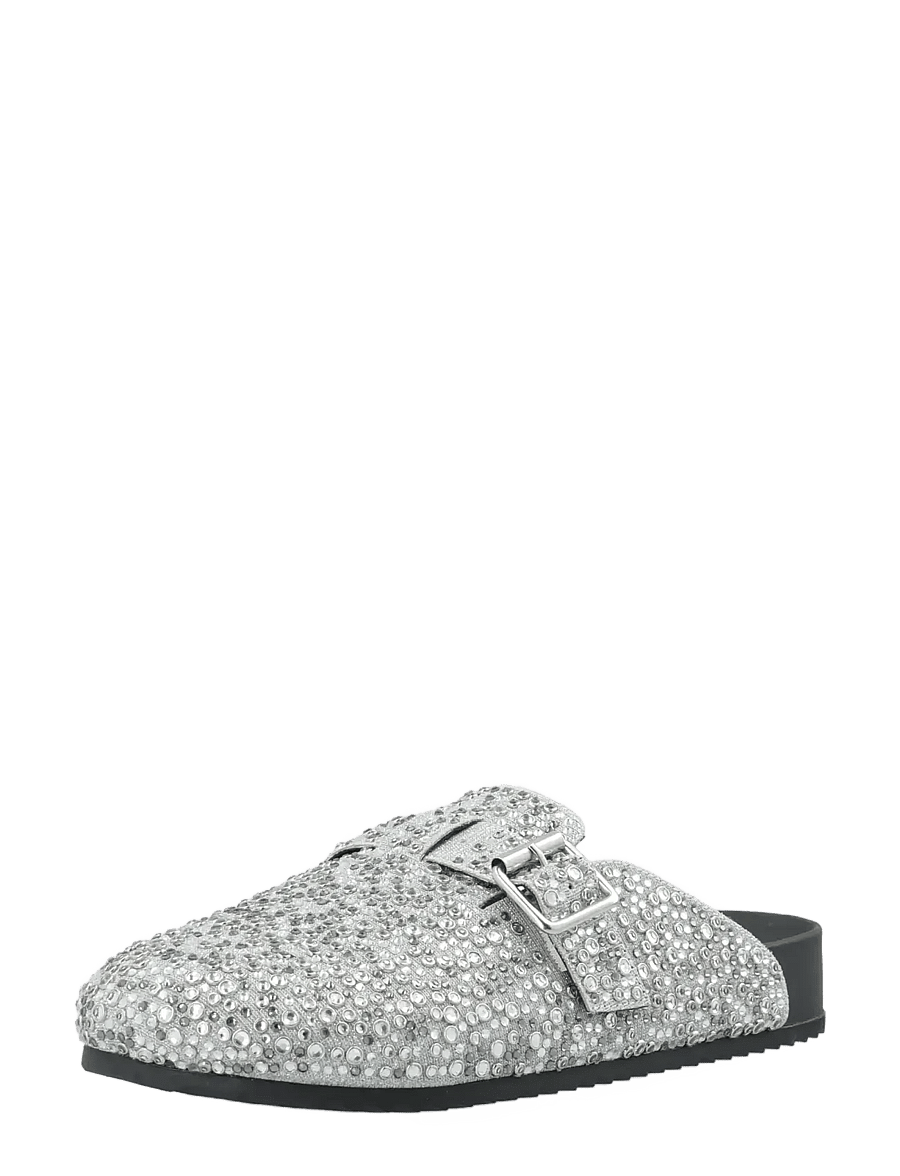 Bianco - Sand Mule Simili Stones #P - silver - 0