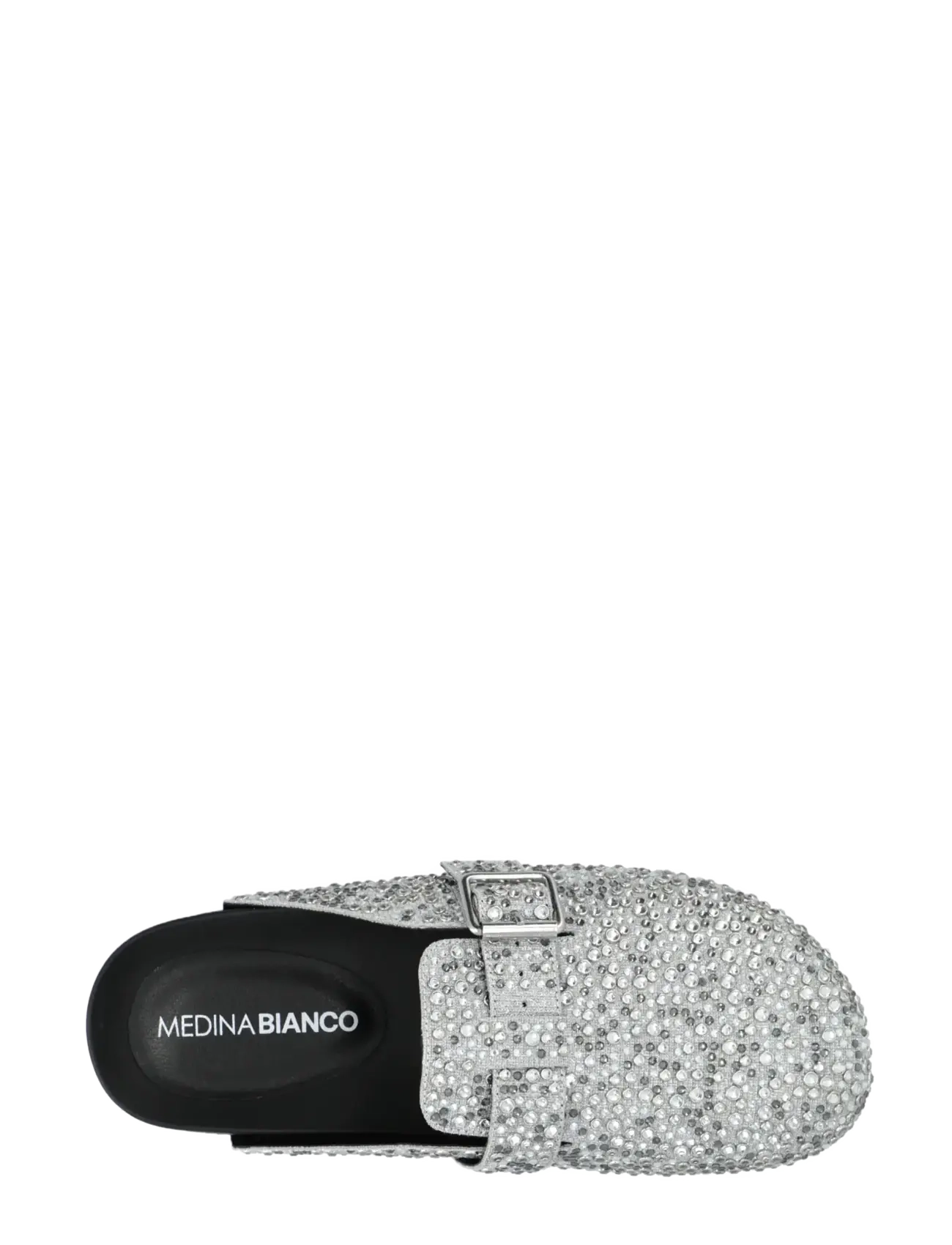 Bianco - Sand Mule Simili Stones #P - silver - 4