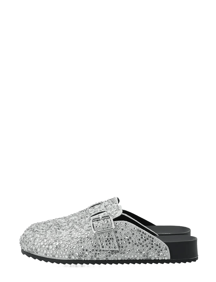 Bianco - Sand Mule Simili Stones #P - silver - 5