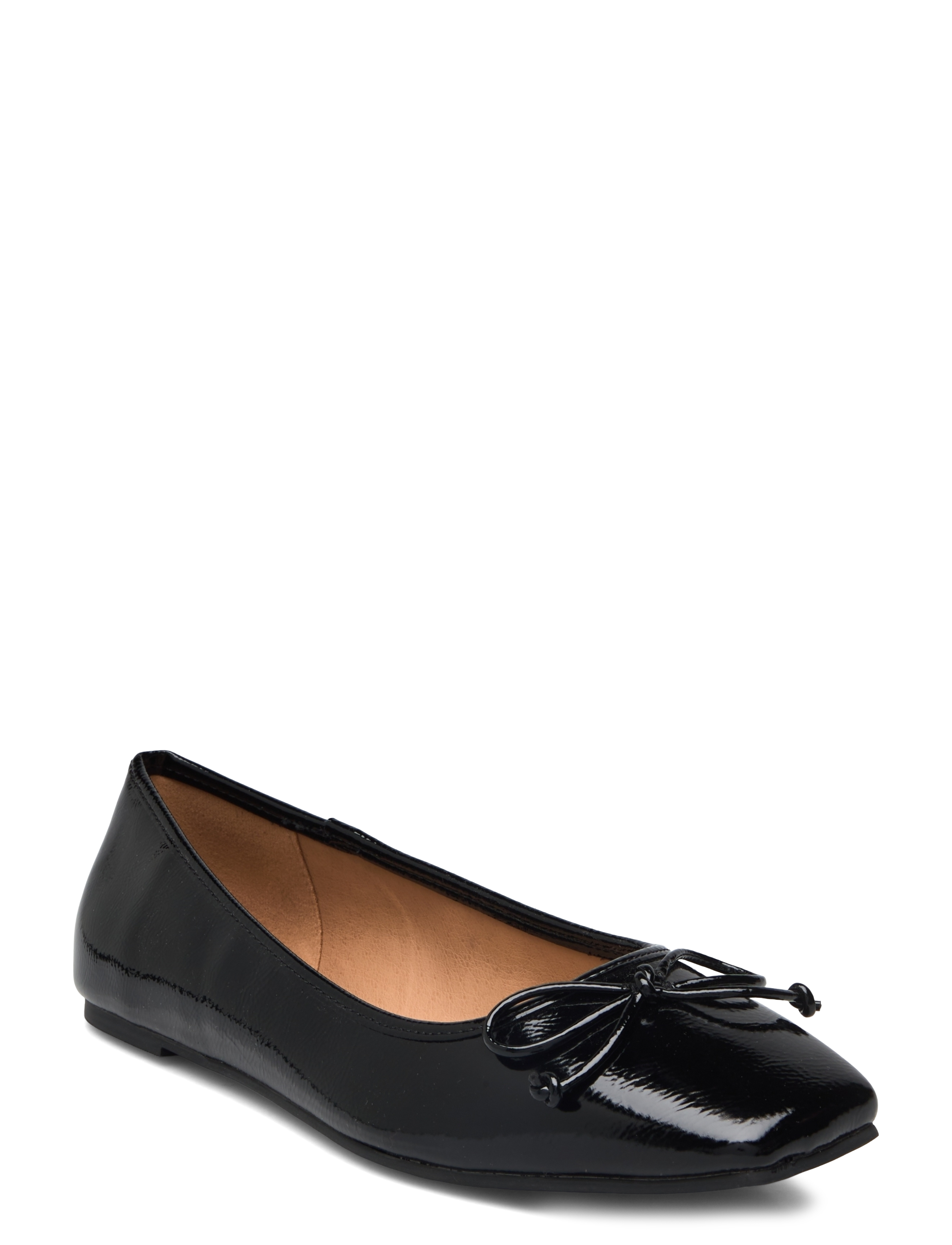 BIANCO Biarose Karré Ballet Flach Faux Leder Schwarz - 41 - Damen