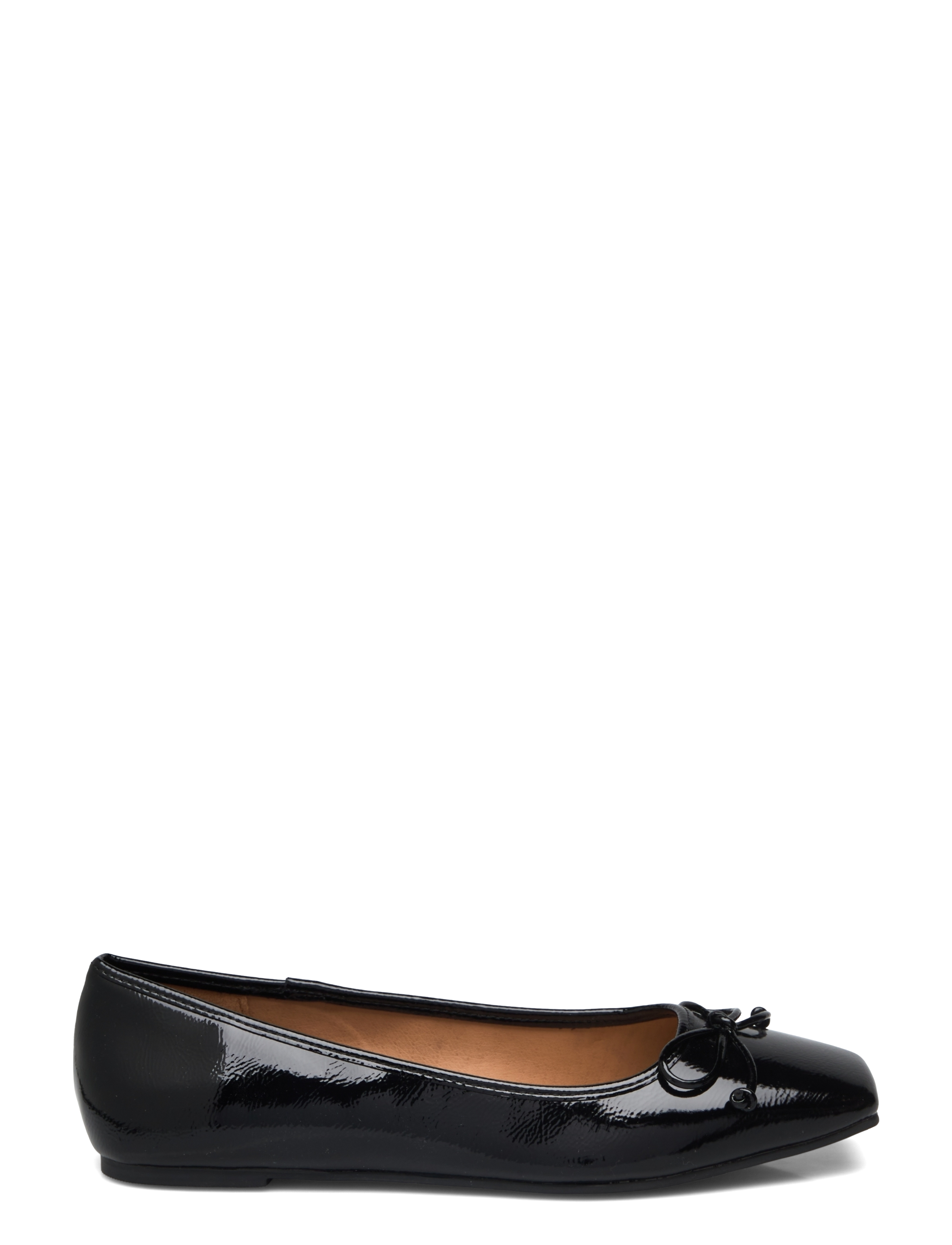 Bianco - BIAROSE Karré Ballet Flat Faux Leather - særlige begivenheder - black patent - 2