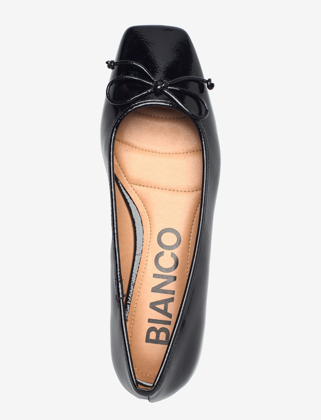 Bianco - BIAROSE Karré Ballet Flat Faux Leather - besondere anlässe - black patent - 4