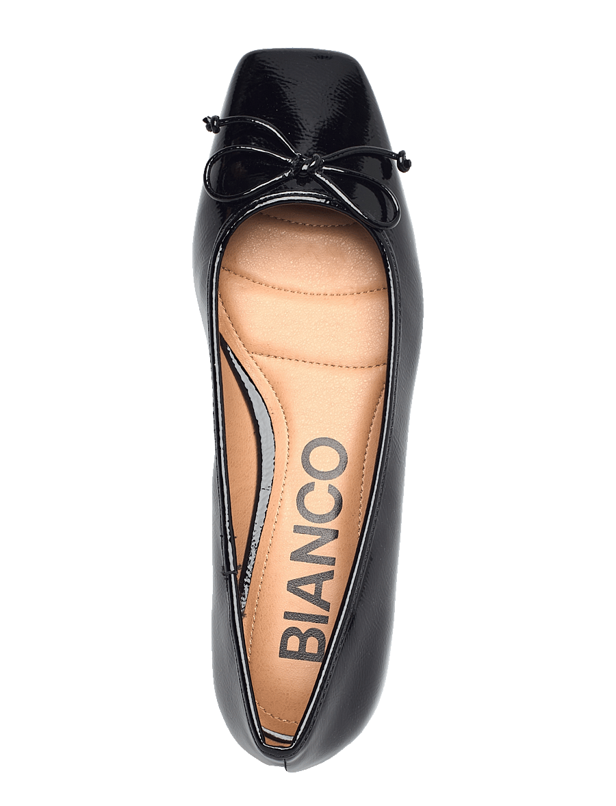 Bianco - BIAROSE Karré Ballet Flat Faux Leather - besondere anlässe - black patent - 4