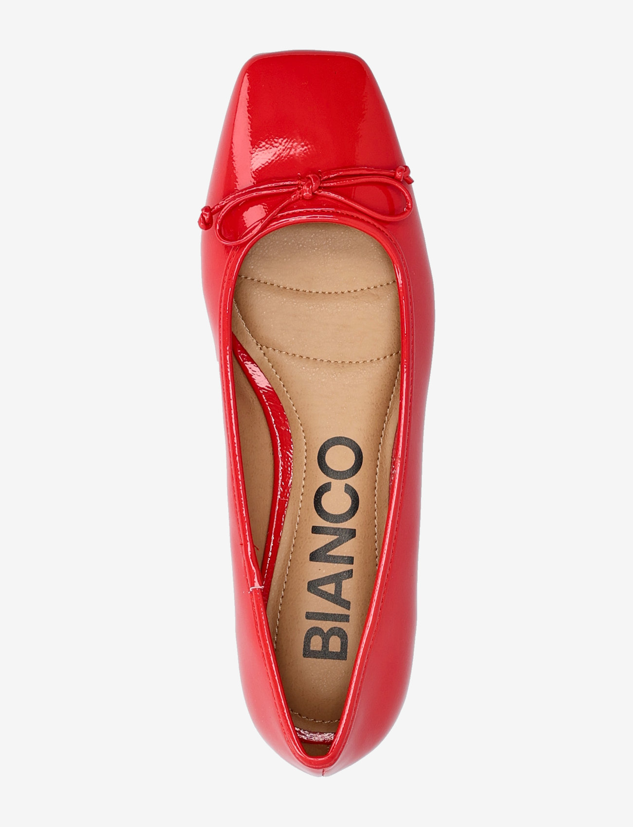 Bianco - BIAROSE Karré Ballet Flat Faux Leather - besondere anlässe - red patent - 4