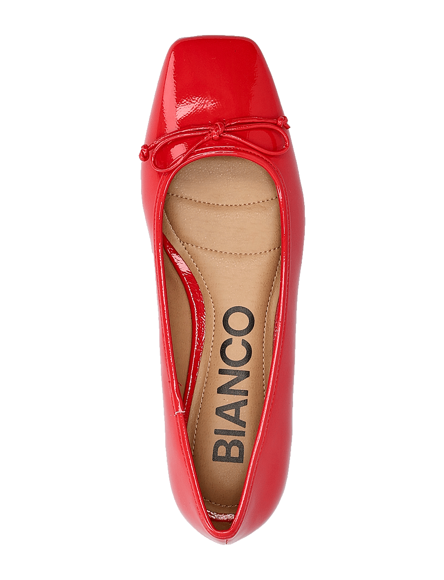 Bianco - BIAROSE Karré Ballet Flat Faux Leather - besondere anlässe - red patent - 4