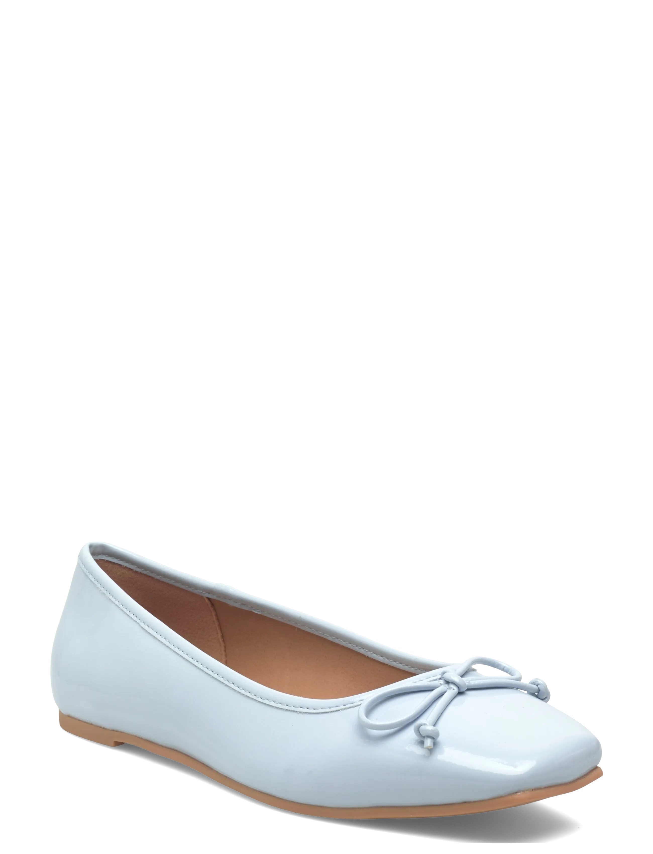 Bianco Biarose Karré Ballet Flat Faux Leather, 41, Blue, Sko > Ballerinaer, Dame