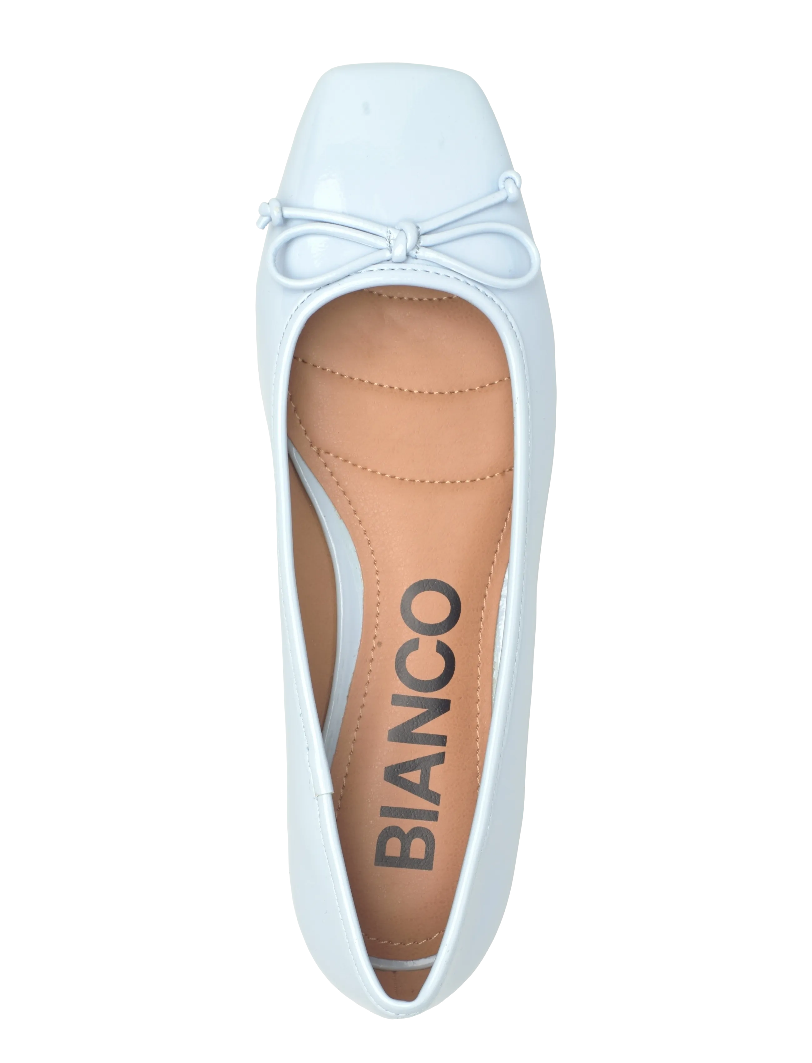 Bianco - BIAROSE Karré Ballet Flat Faux Leather - særlige begivenheder - sky blue patent - 3