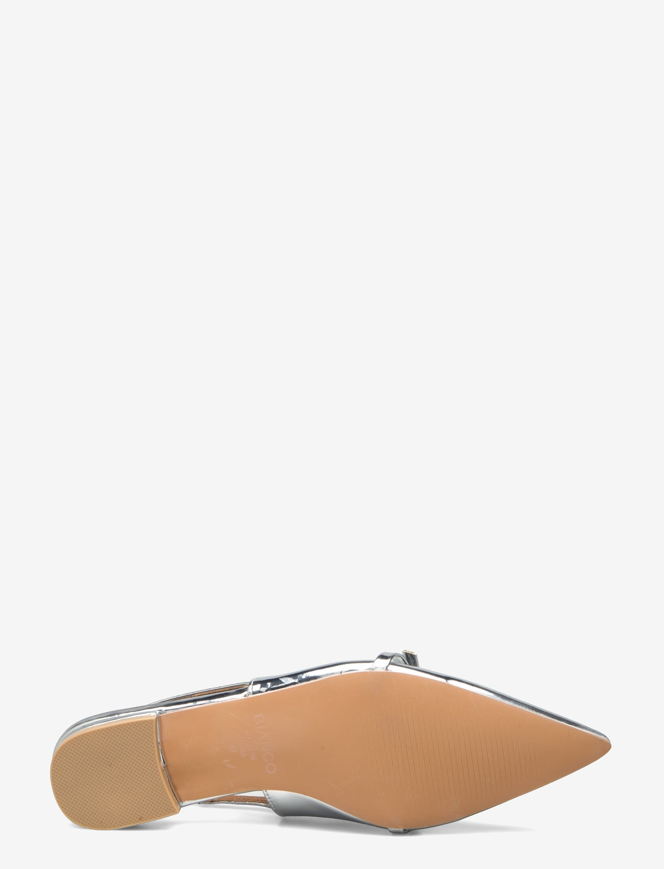 Bianco - BIABARI Pointy Flat Slingback Faux Leather - madalad slingback-kingad - silver mirror - 5
