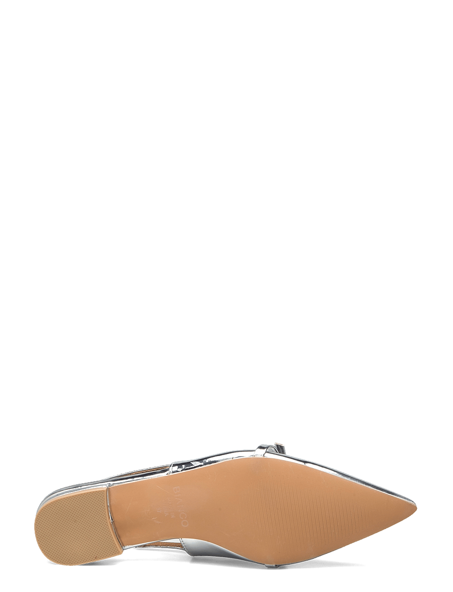 Bianco - BIABARI Pointy Flat Slingback Faux Leather - special occasions - silver mirror - 5