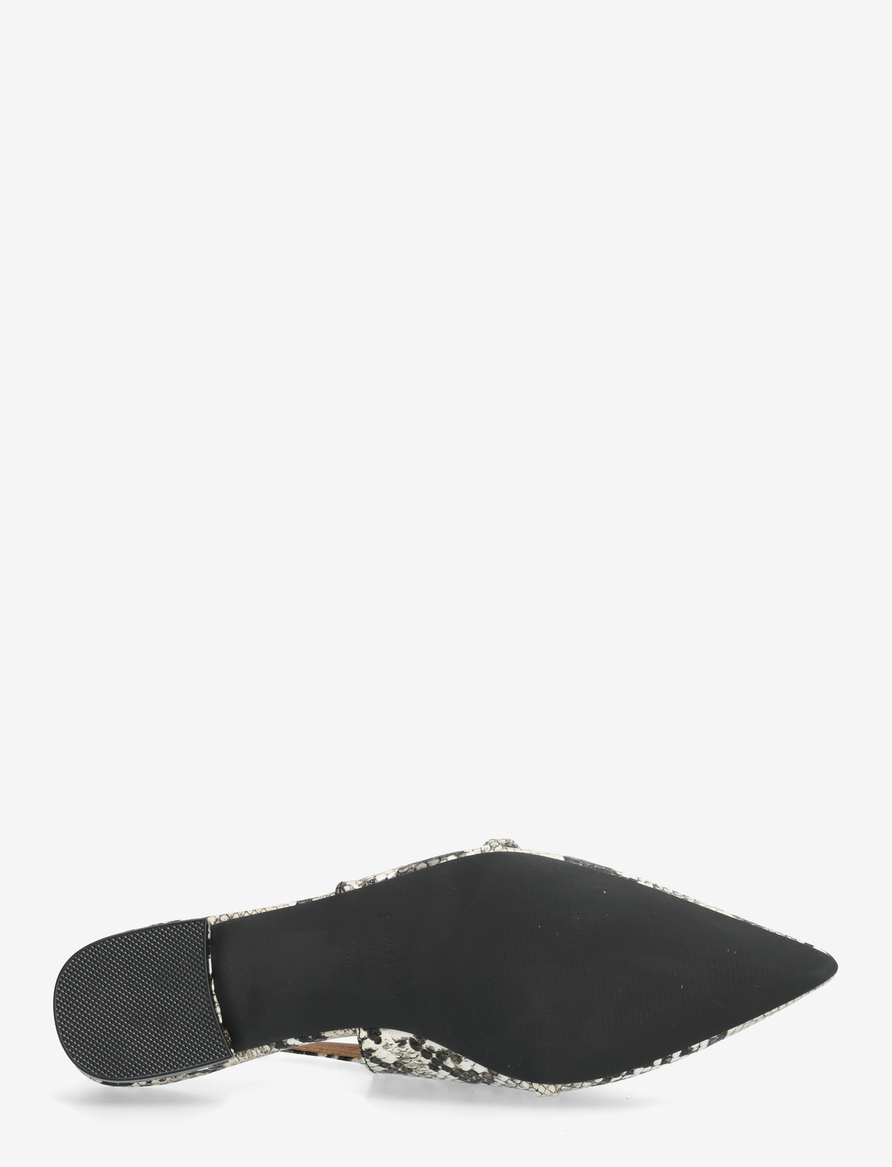 Bianco - BIABARI Pointy Flat Slingback Faux Leather - speciella tillfällen - white snake - 4