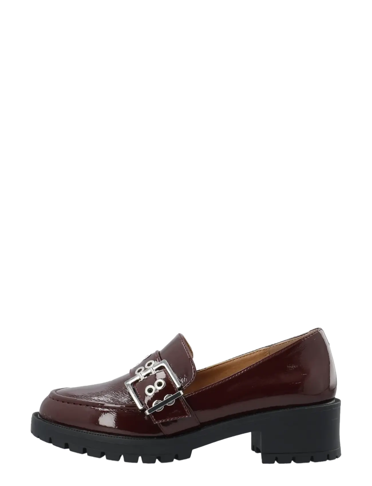 Bianco - BIAPEARL Buckle Loafer Faux Leather - fashion trends - burgundy patent - 1