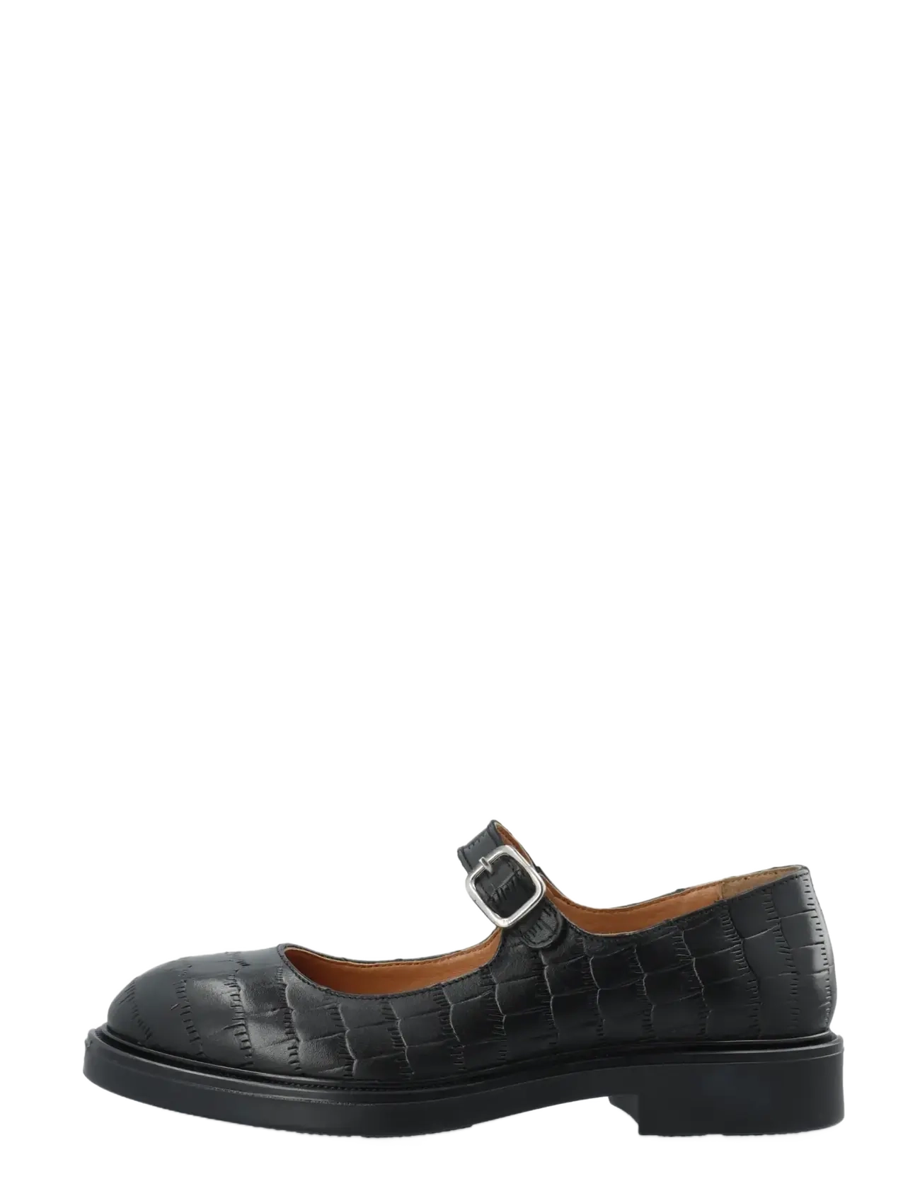 Bianco - BIAADDA Mary Jane Croco Embossed Leather - black - 1