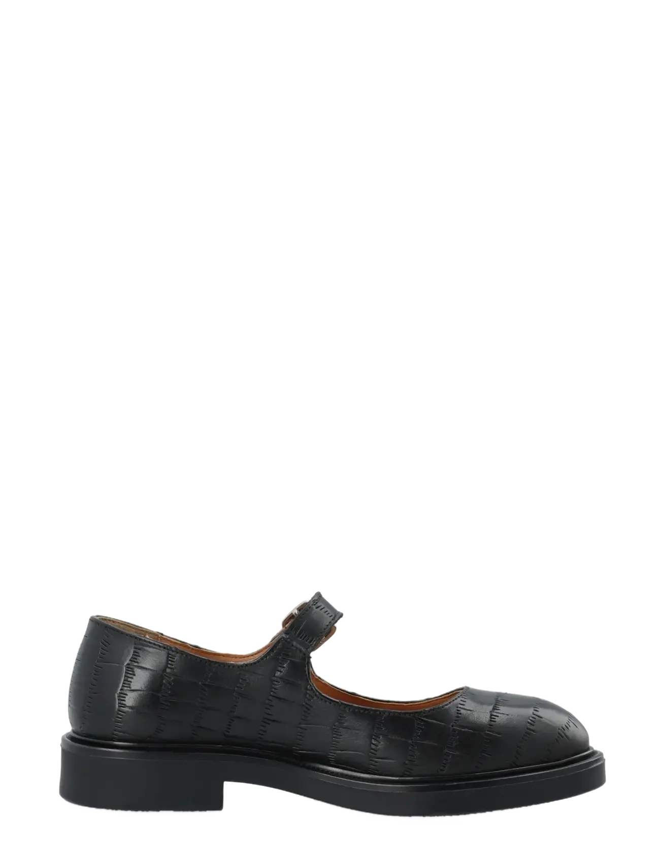 Bianco - BIAADDA Mary Jane Croco Embossed Leather - black - 3