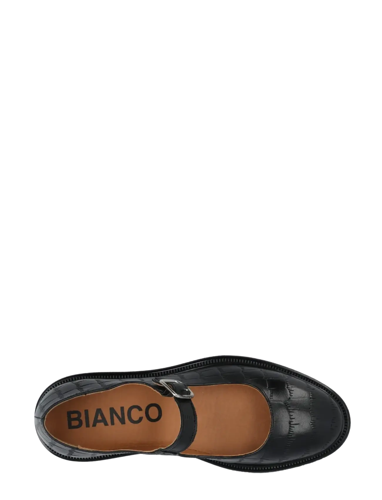 Bianco - BIAADDA Mary Jane Croco Embossed Leather - black - 4
