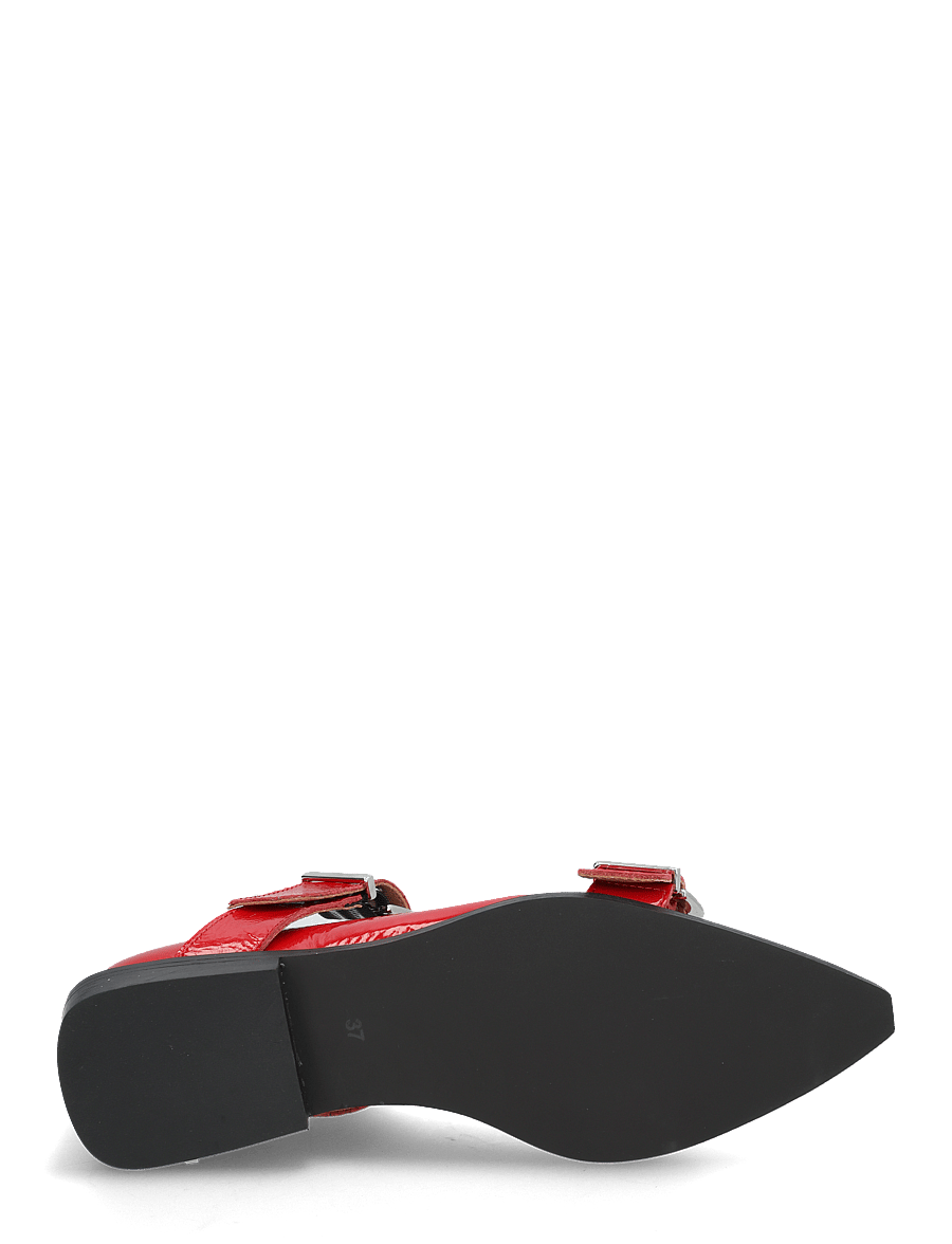 Bianco - BIAVICTORIA Double Buckle Ballet Flat Nappalak - erilised sündmused - red - 3