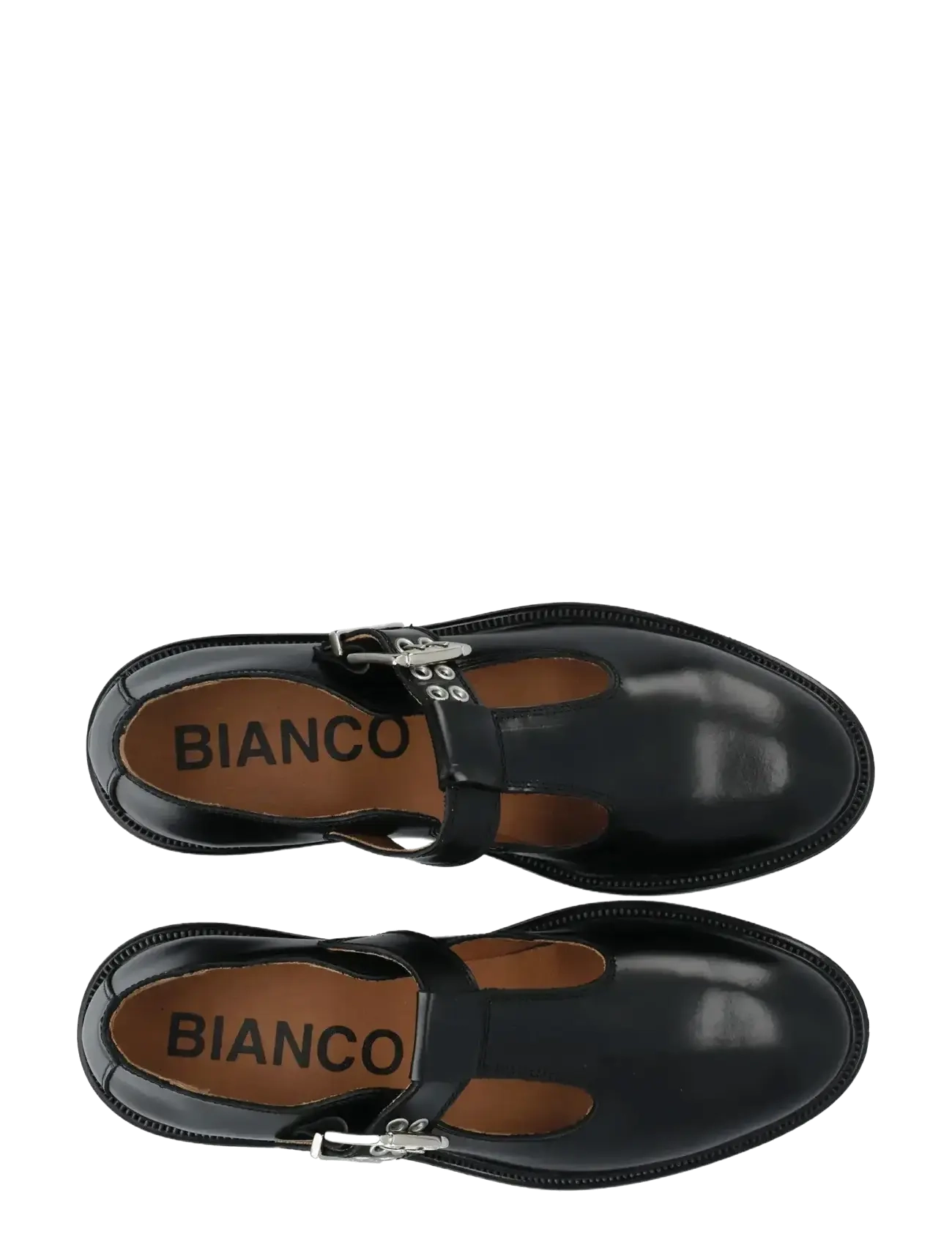 Bianco - BIAADDA T-Strap Mary Jane Polido - særlige begivenheder - black - 4