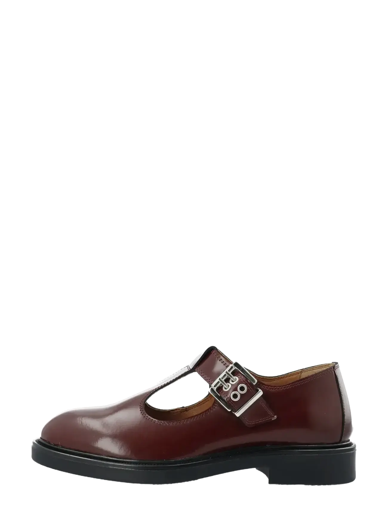 Bianco - BIAADDA T-Strap Mary Jane Polido - ypatingos progos - burgundy - 1