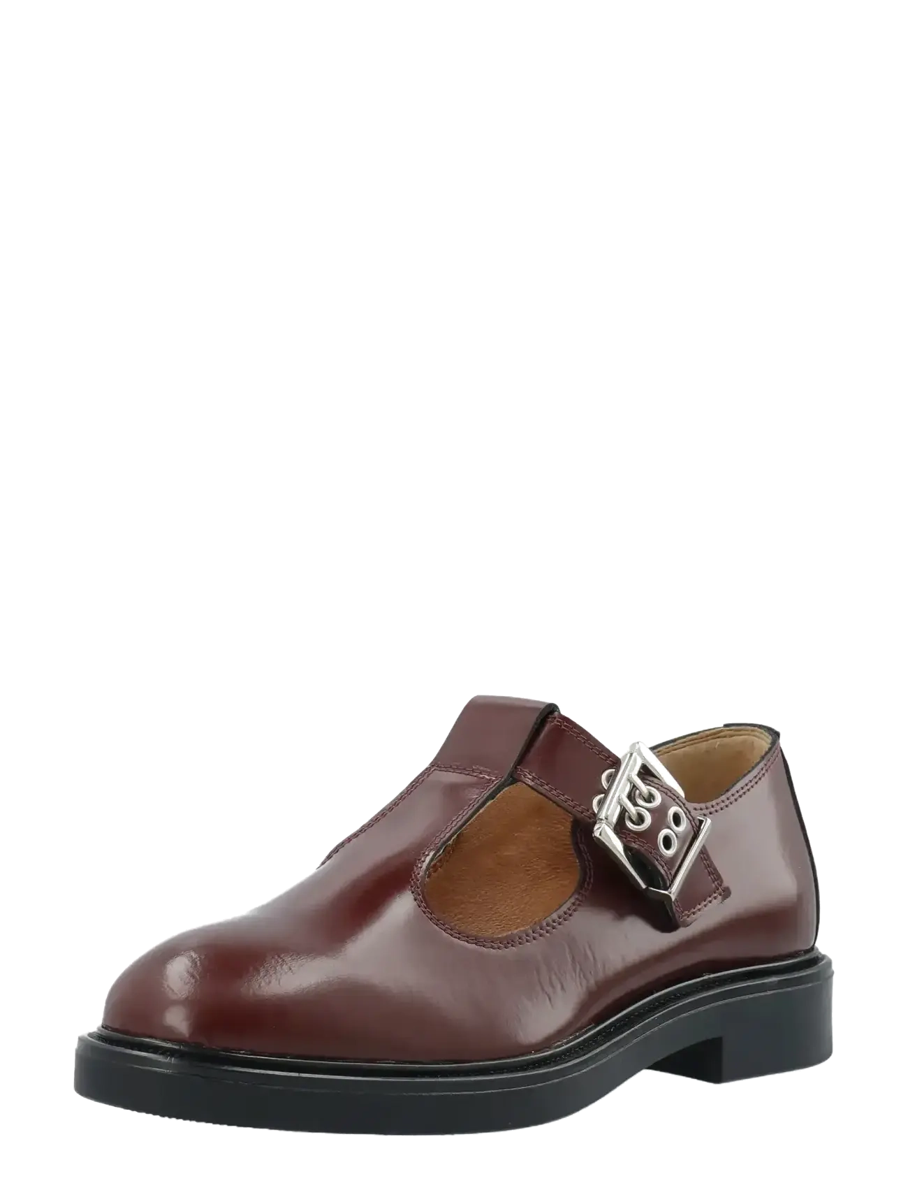 Bianco - BIAADDA T-Strap Mary Jane Polido - ypatingos progos - burgundy - 2