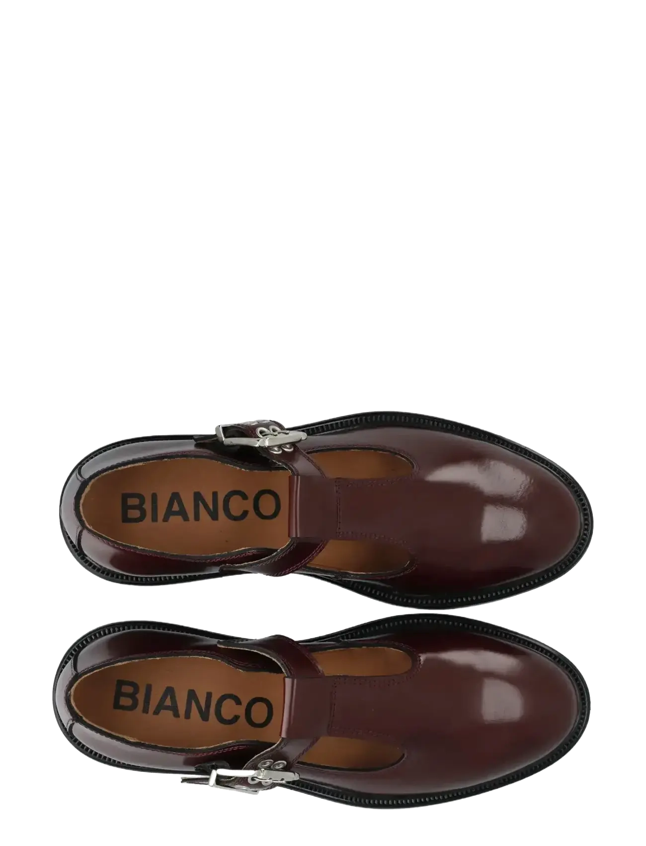 Bianco - BIAADDA T-Strap Mary Jane Polido - ypatingos progos - burgundy - 4
