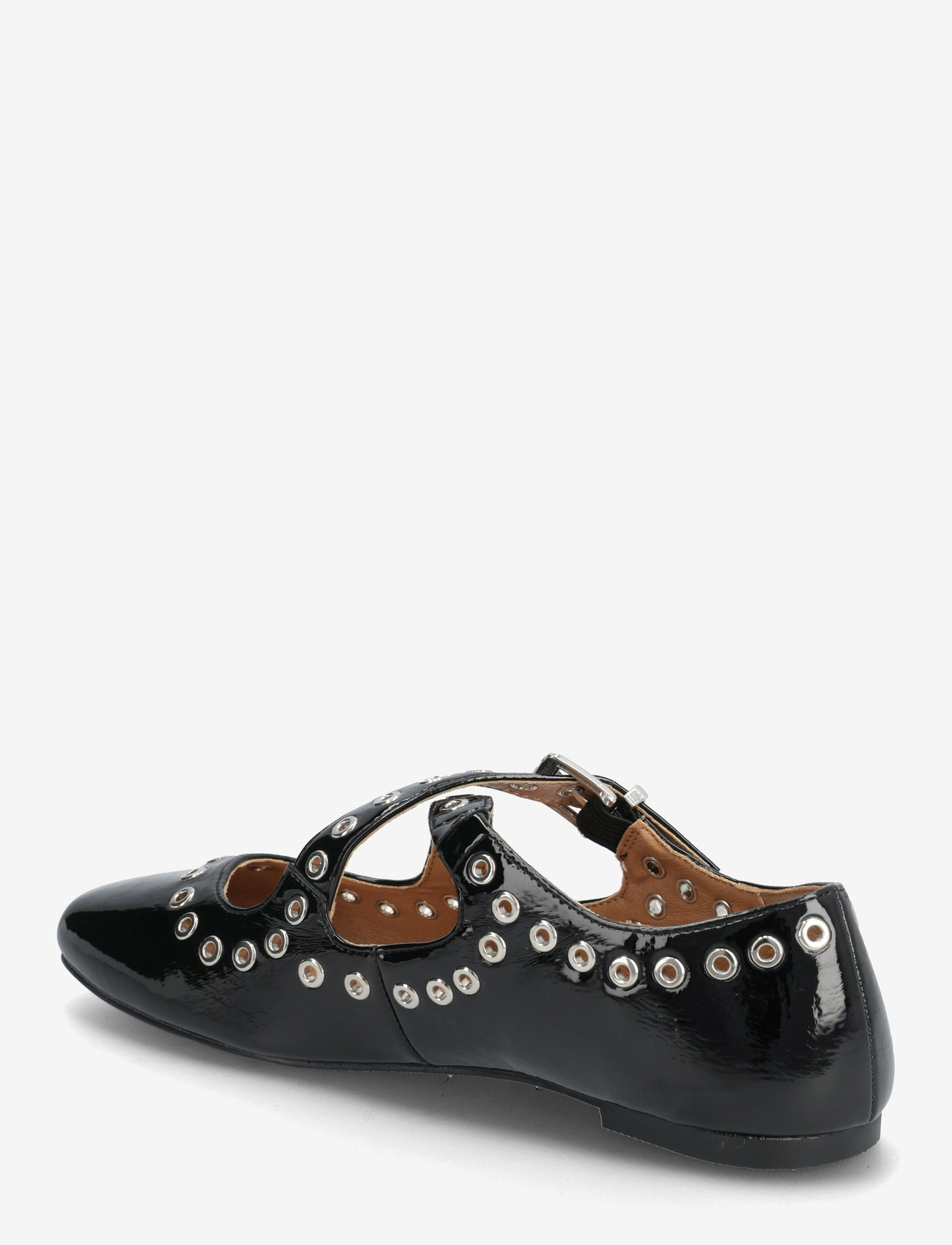 Bianco - BIALILJA Cross Mary Jane Studded Faux Leather - special occasions - black patent - 2