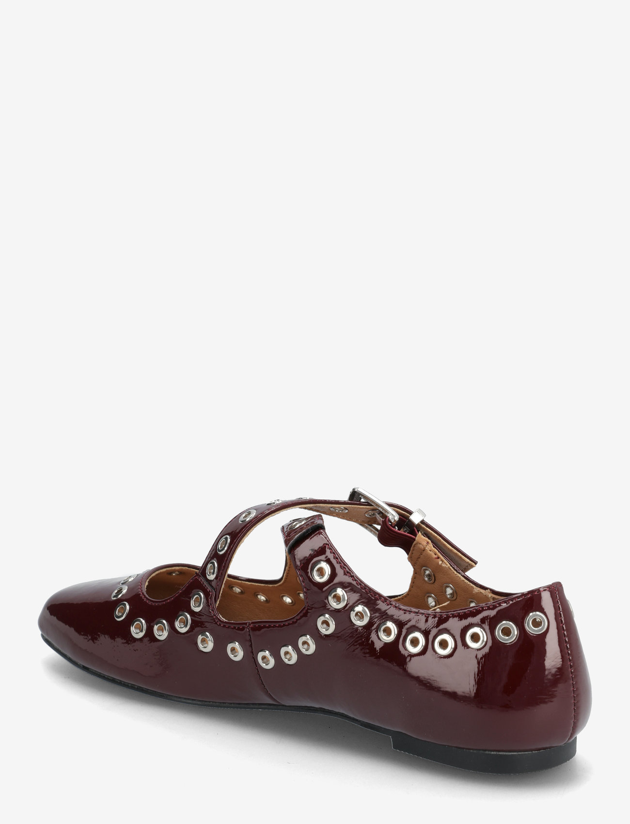 Bianco - BIALILJA Cross Mary Jane Studded Faux Leather - særlige begivenheder - burgundy patent - 2