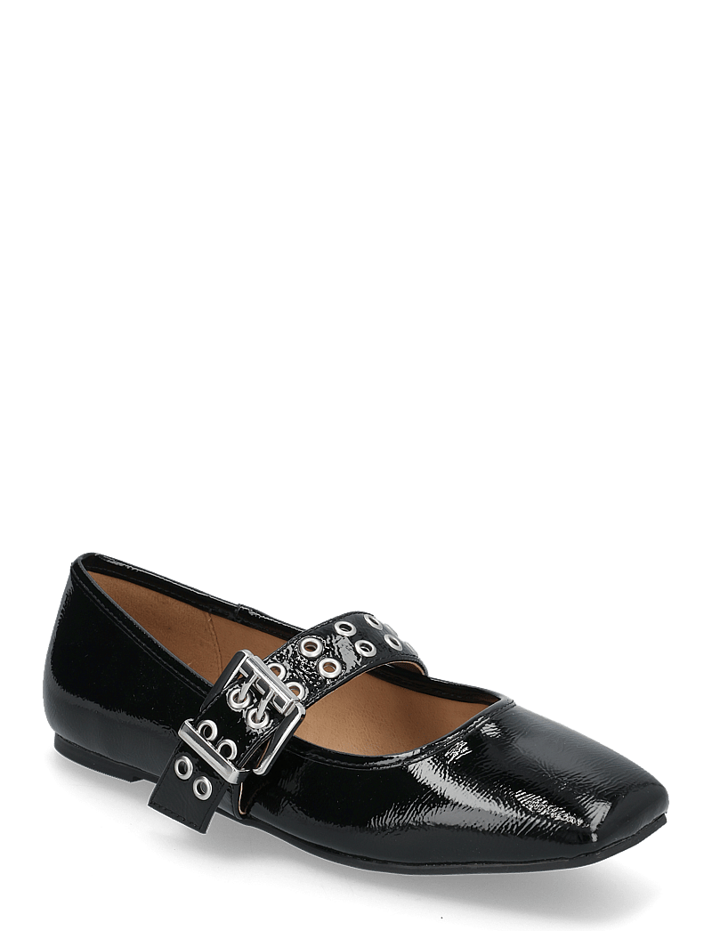 Bianco - BIAROSE Karré Mary Jane Flat Faux Leather - speciella tillfällen - black patent - 1
