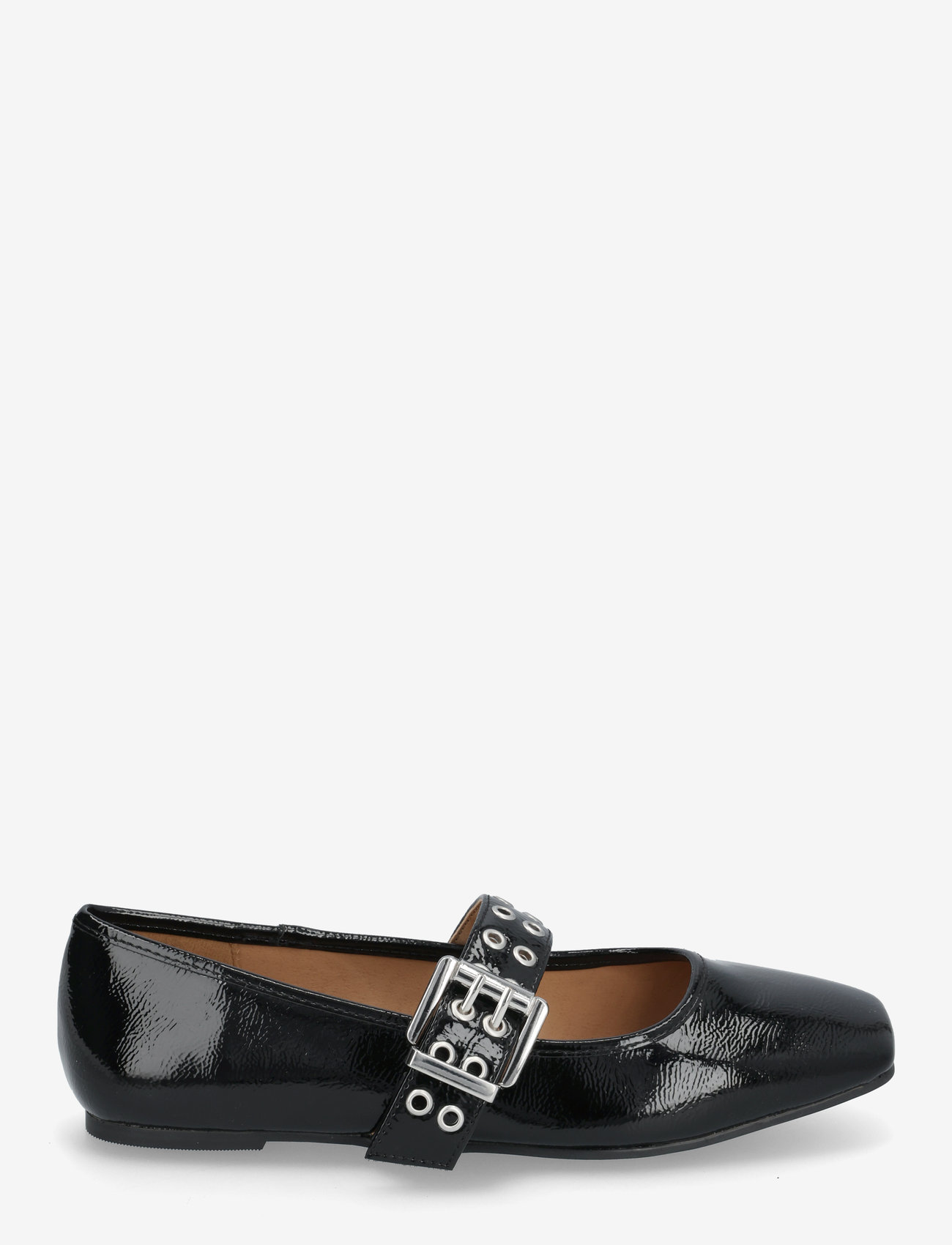 Bianco - BIAROSE Karré Mary Jane Flat Faux Leather - speciella tillfällen - black patent - 2