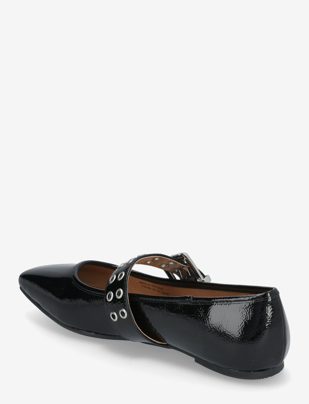 Bianco - BIAROSE Karré Mary Jane Flat Faux Leather - speciella tillfällen - black patent - 3