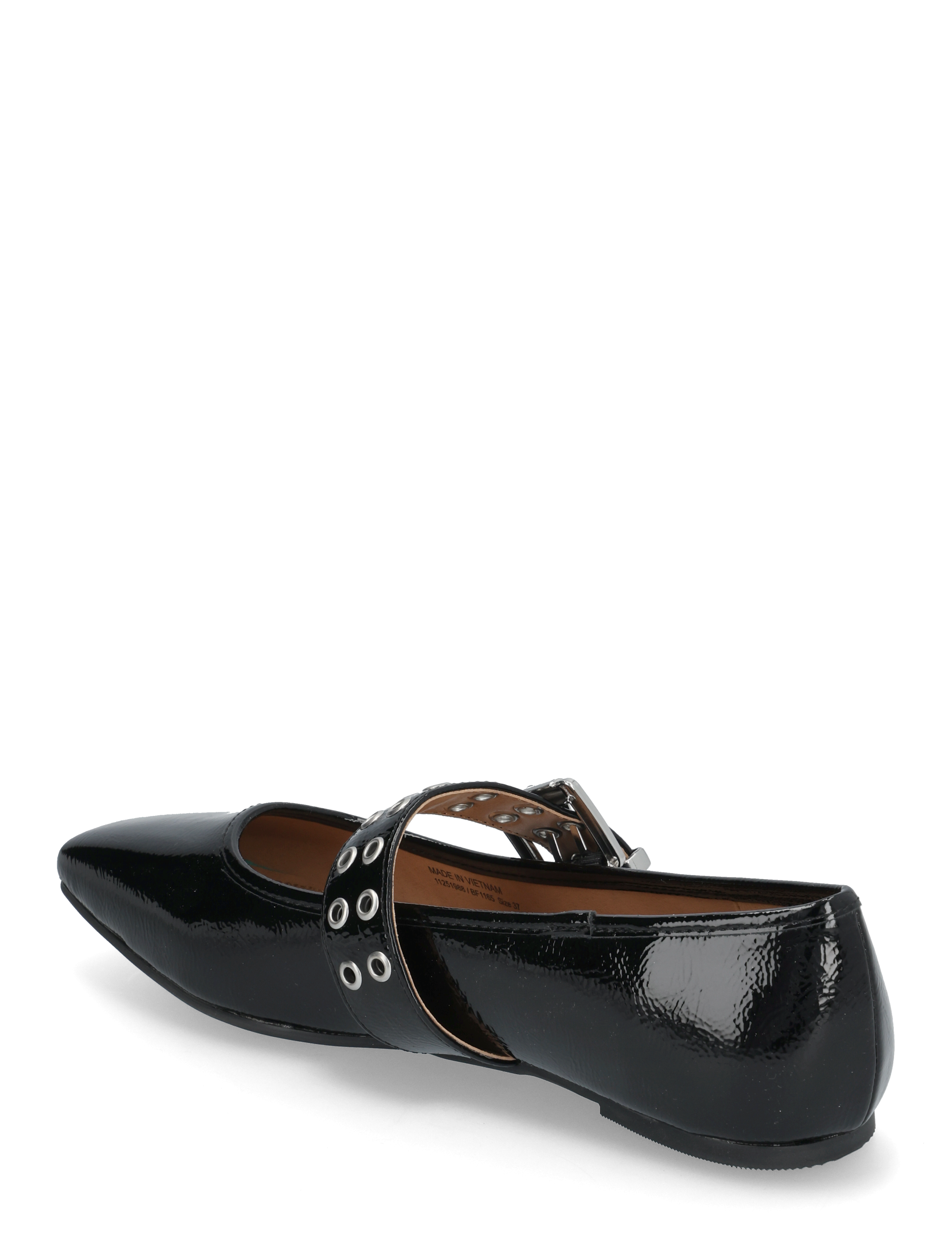 Bianco - BIAROSE Karré Mary Jane Flat Faux Leather - special occasions - black patent - 3