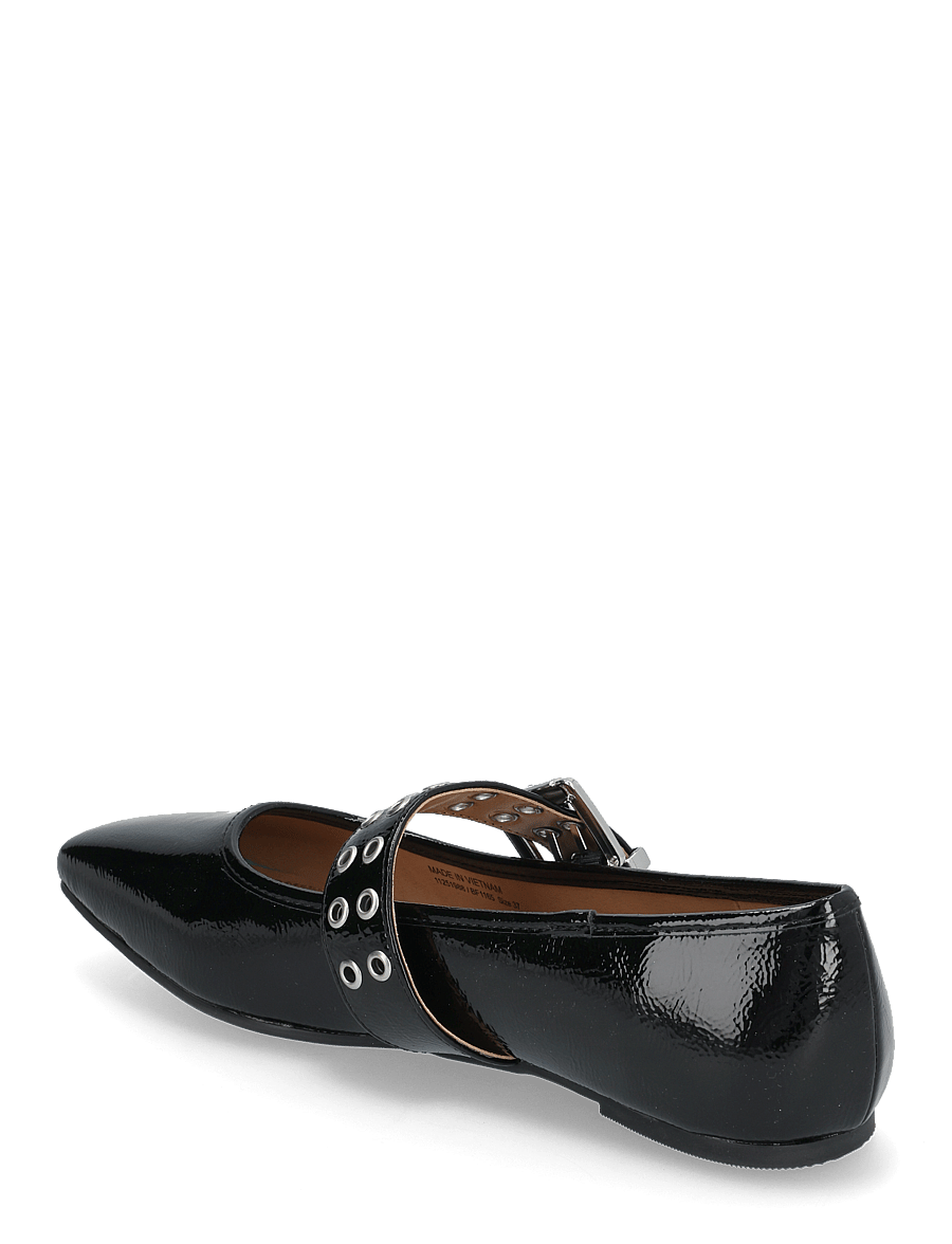 Bianco - BIAROSE Karré Mary Jane Flat Faux Leather - besondere anlässe - black patent - 3