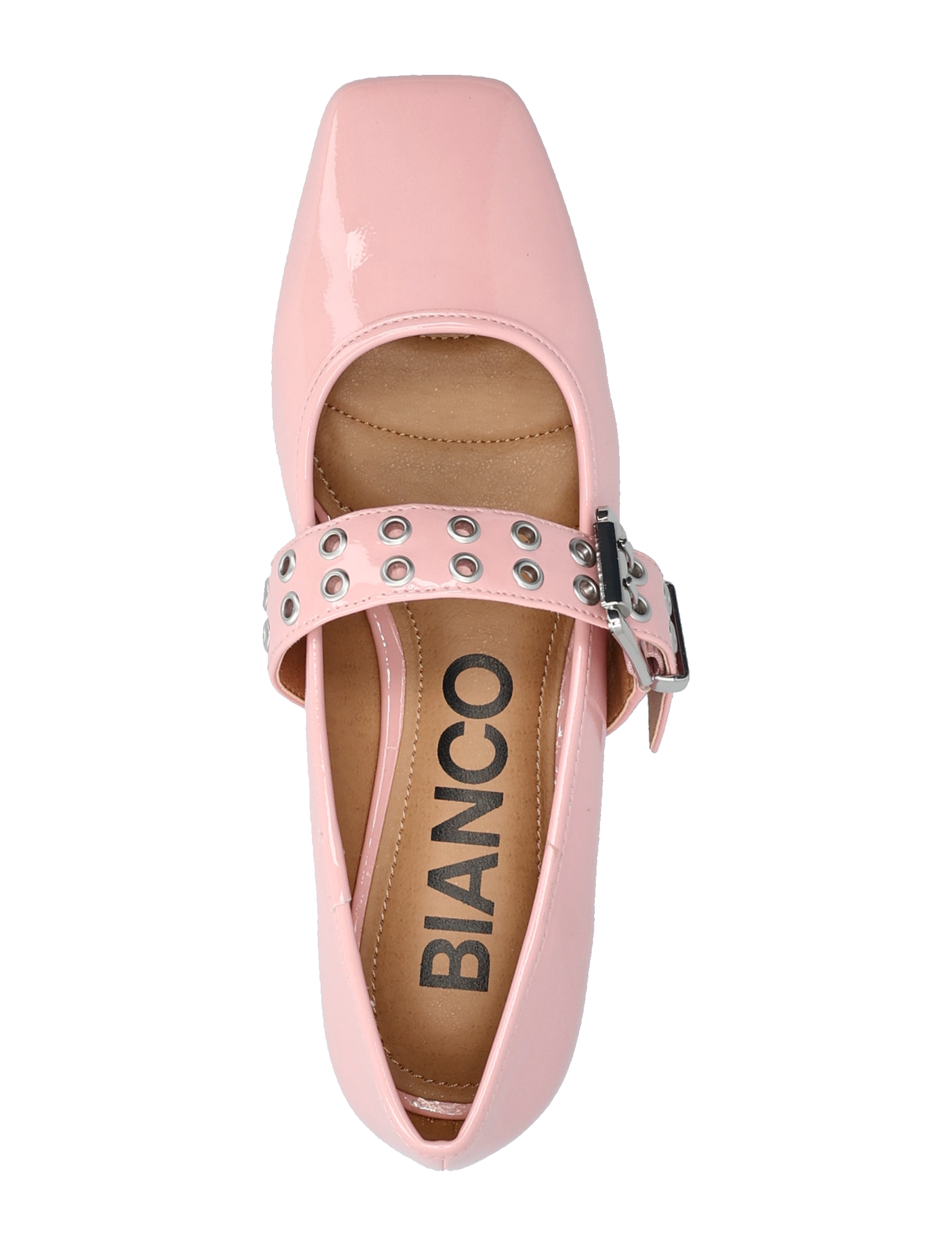 Bianco - BIAROSE Karré Mary Jane Flat Faux Leather - særlige begivenheder - dusty pink - 4