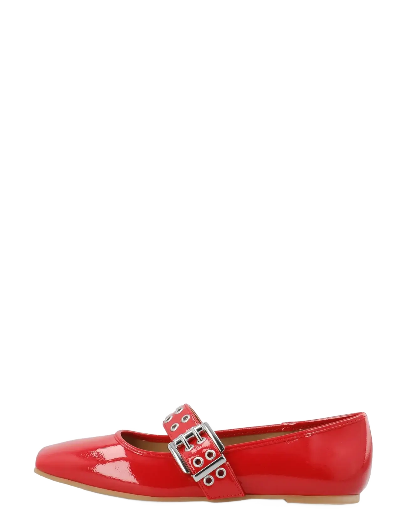 Bianco - BIAROSE Karré Mary Jane Flat Faux Leather - besondere anlässe - red patent - 1
