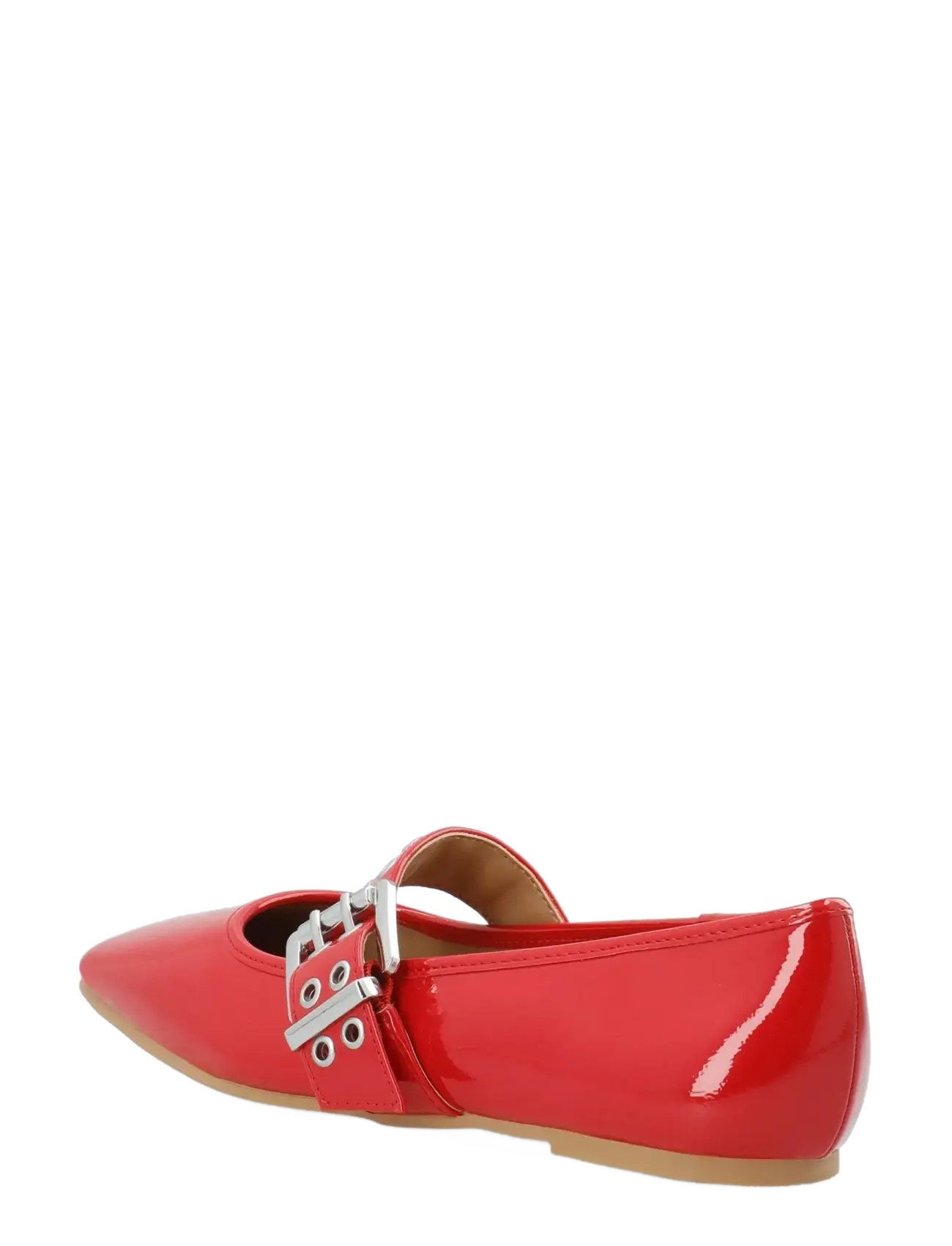 Bianco - BIAROSE Karré Mary Jane Flat Faux Leather - besondere anlässe - red patent - 2