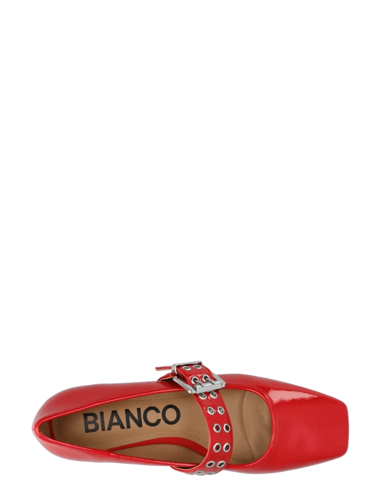 Bianco - BIAROSE Karré Mary Jane Flat Faux Leather - besondere anlässe - red patent - 4