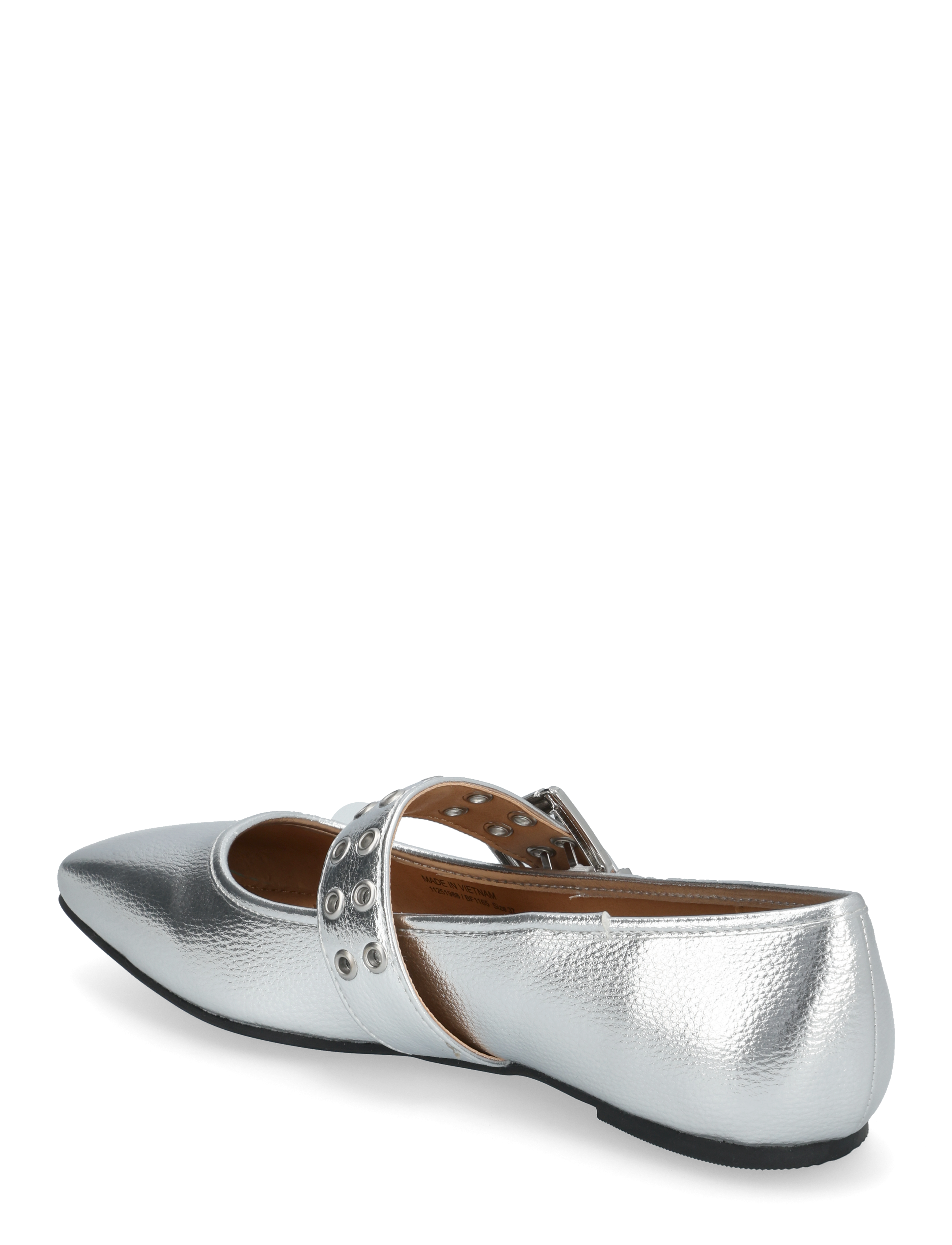 Bianco - BIAROSE Karré Mary Jane Flat Faux Leather - besondere anlässe - silver - 2