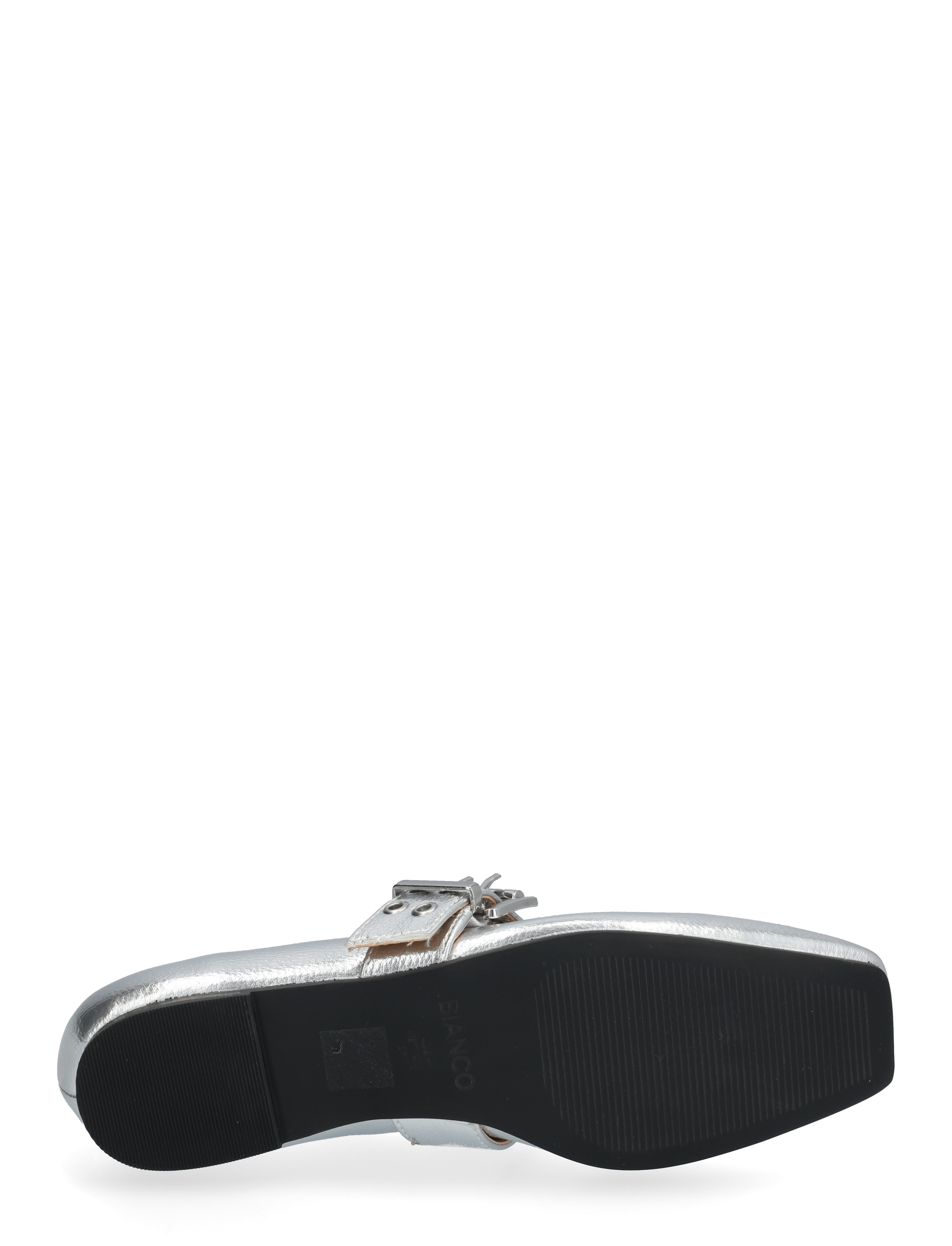 Bianco - BIAROSE Karré Mary Jane Flat Faux Leather - besondere anlässe - silver - 4