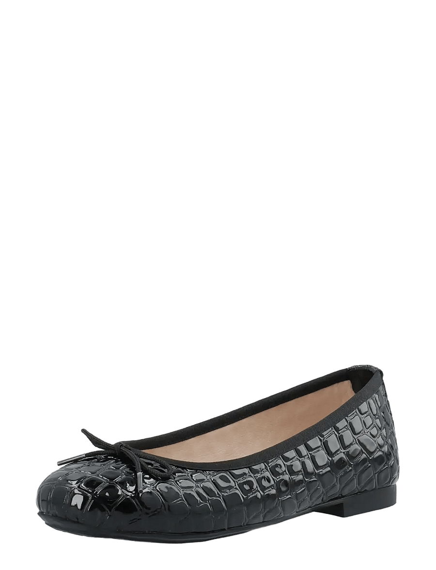 Bianco - BIAMADISON Ballerina Croco Patent - særlige begivenheder - black croco patent - 0