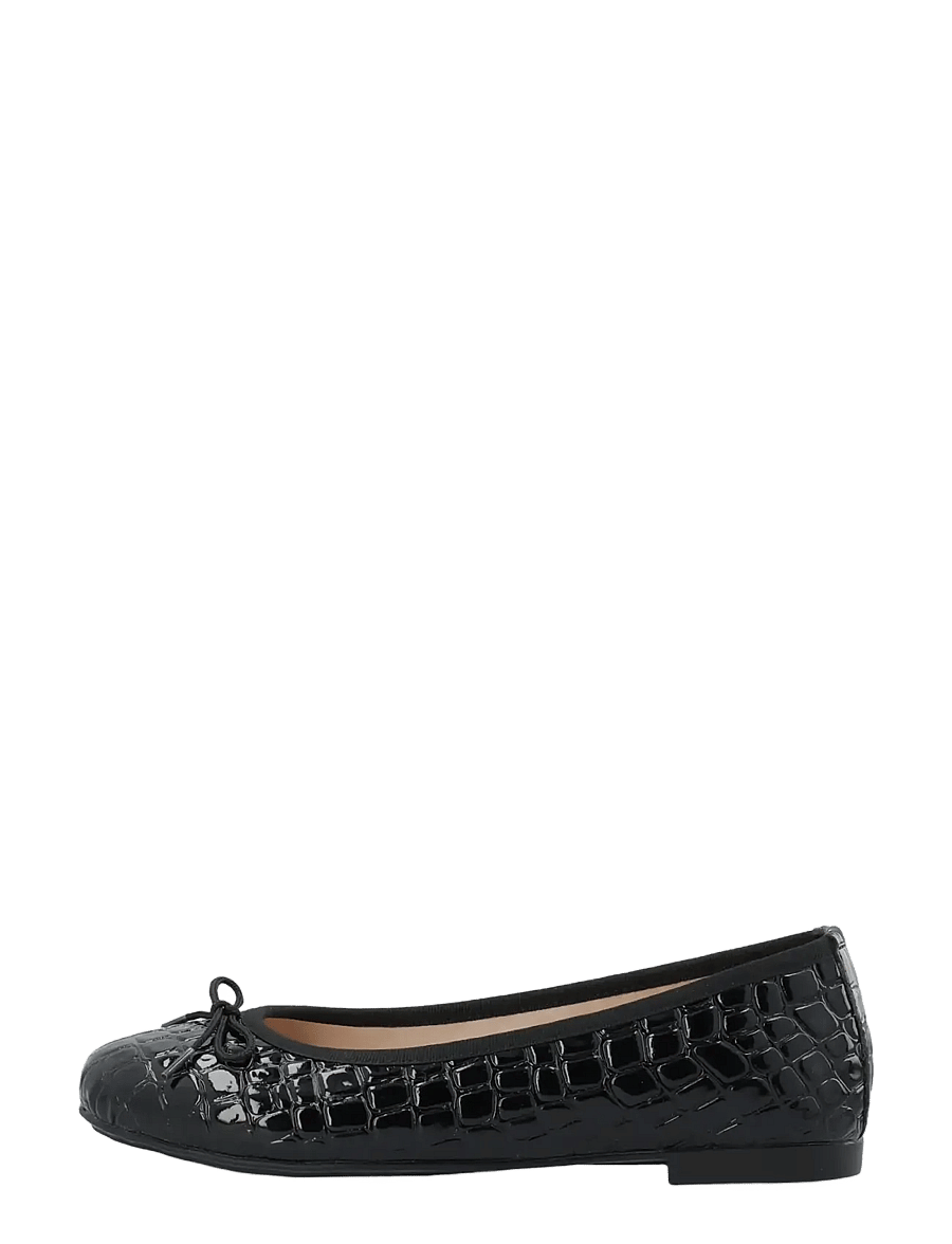 Bianco - BIAMADISON Ballerina Croco Patent - særlige begivenheder - black croco patent - 1
