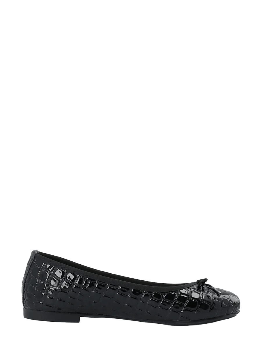 Bianco - BIAMADISON Ballerina Croco Patent - særlige begivenheder - black croco patent - 3
